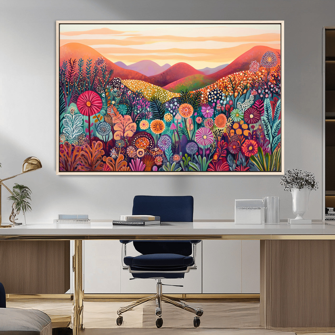 MGV-FC-36X24 - Yayoi Kusama 1986 Wall Art Print – Yayoi Kusama Wabi Sabi Japanese Wall Art Print - Vibrant Abstract