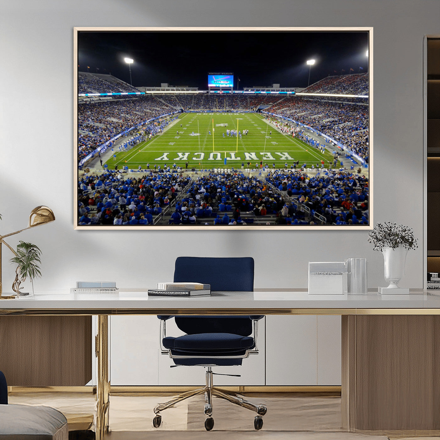 MGV-FC-36X24 - Kroger Field Canvas Wall Art - Kentucky Stadium Wall Art Print - Sunset Football Stadium Wall Decor