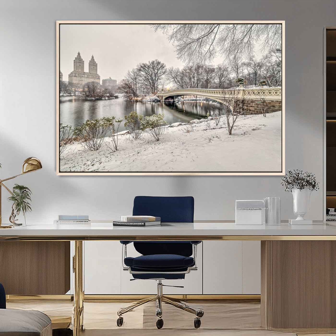 MGV-FC-36X24 - The Bow Bridge in Central Park Canvas, The Bow Bridge Canvas Print