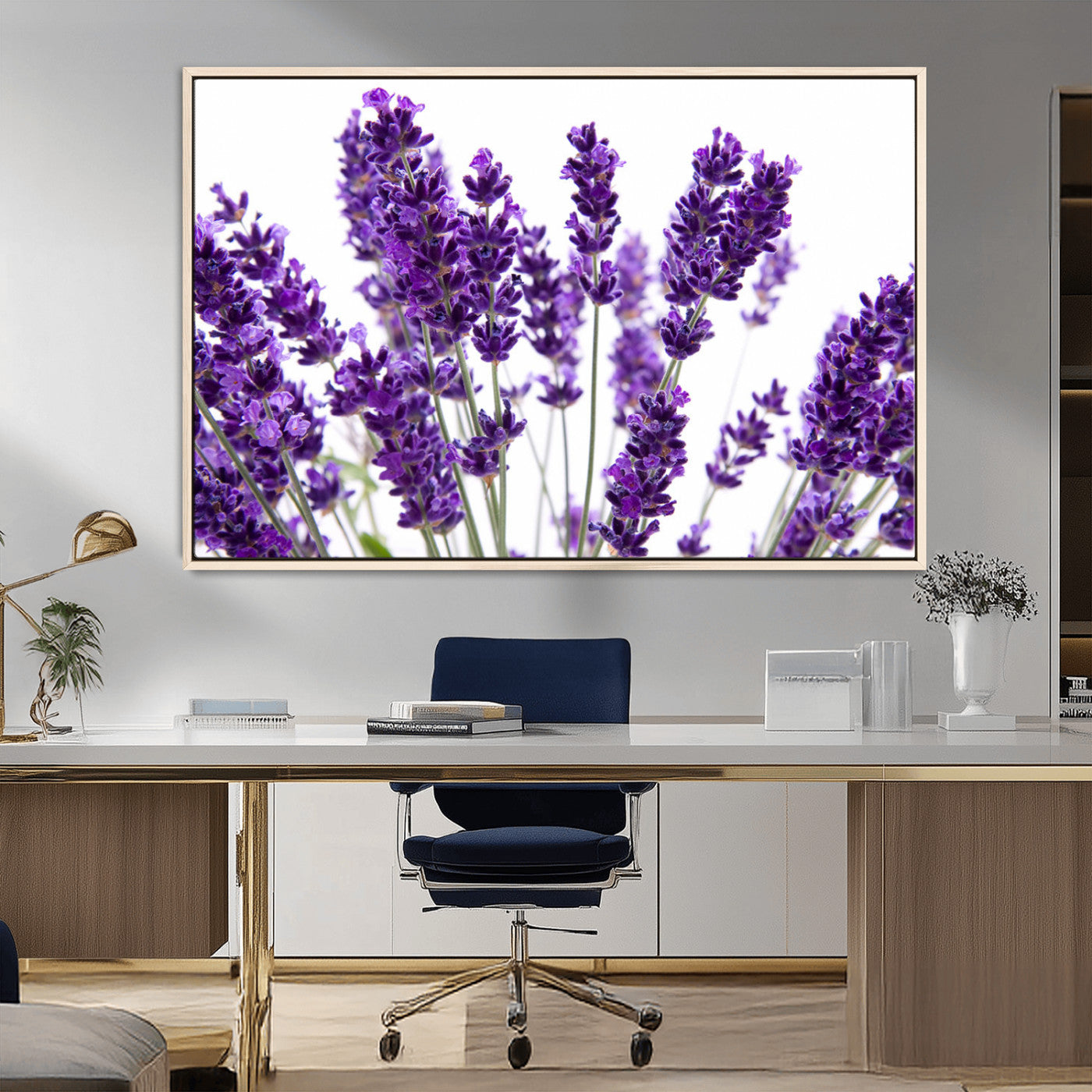 MGV-FC-36X24 - Lavender Flower Wall Art Canvas Print