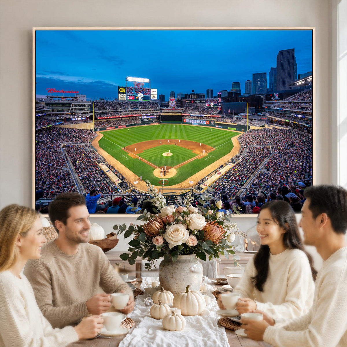 77273035-MGV-CV-36X24 - Target Field Stadium Wall Art Canvas Print, Minnesota Twins