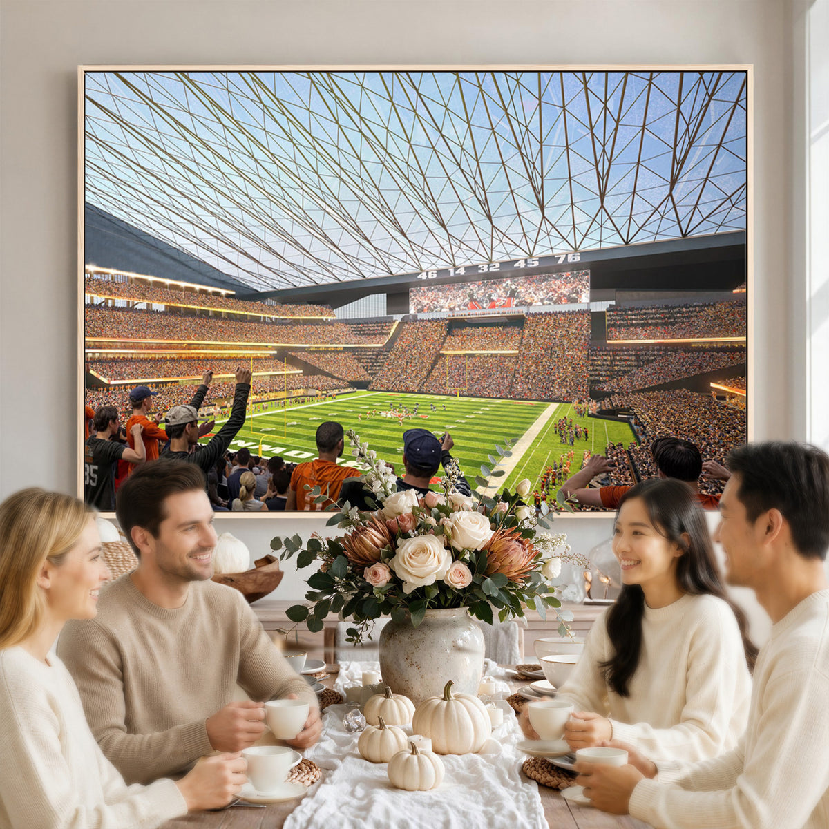 81960112-MGV-CV-36X24 - Cleveland Browns Stadium Wall Art Canvas Print