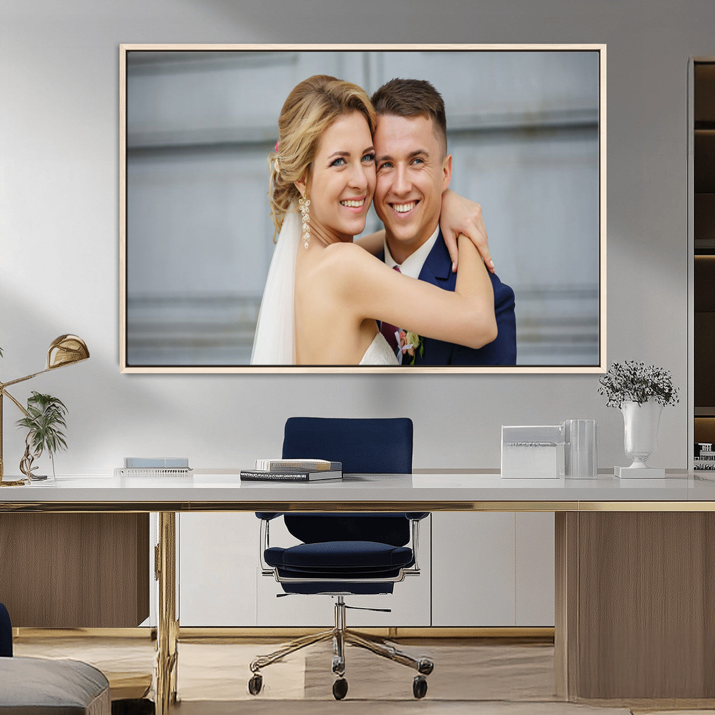MGV-FC-36X24 - Create Your Own Photo Framed Canvas Print - Custom Personalized Wall Art Print for Gift