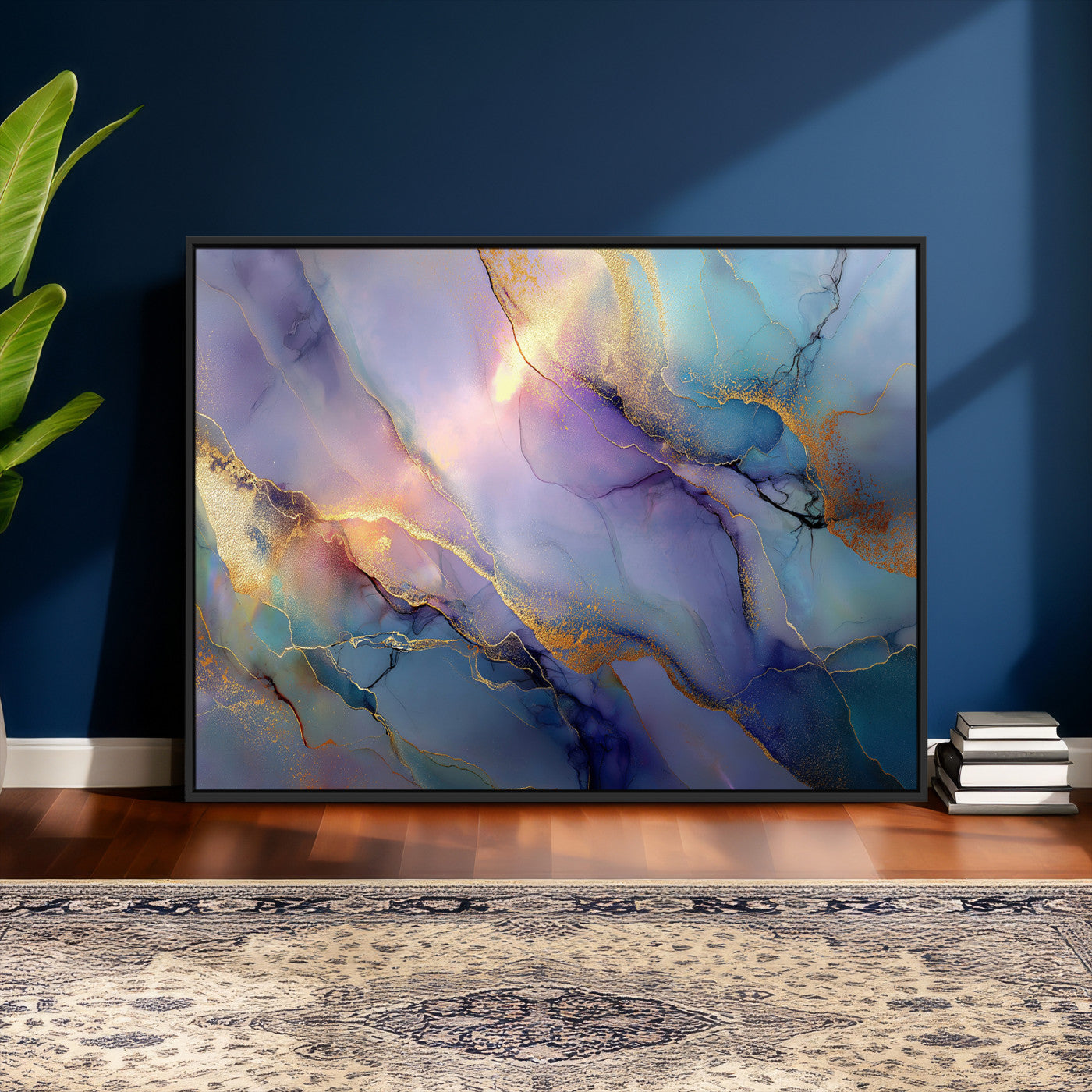 50939878-MGV-CV-36X24 - Colorful Abstract Canvas Wall Art Print, Vibrant Popup Color Art Print