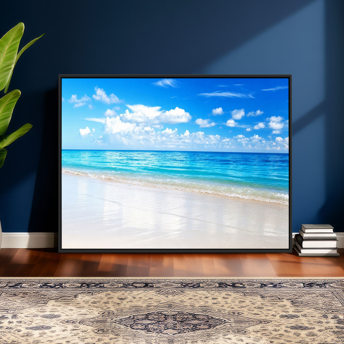 67491909-MGV-CV-36X24 - Tropical Beach Ocean Wall Art Canvas Print for Home Decor