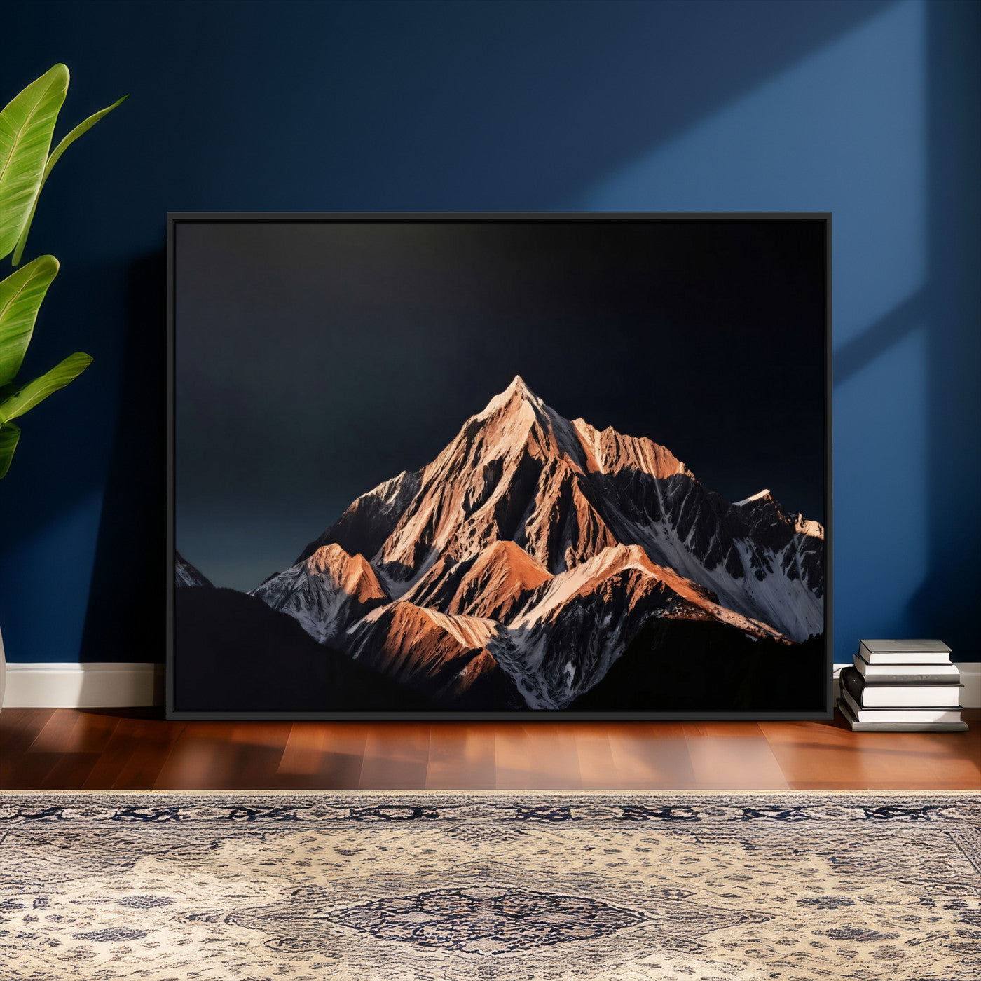 10196184-MGV-CV-36X24 - Snow Mountain Wall Art Canvas Print for Living Room Decor