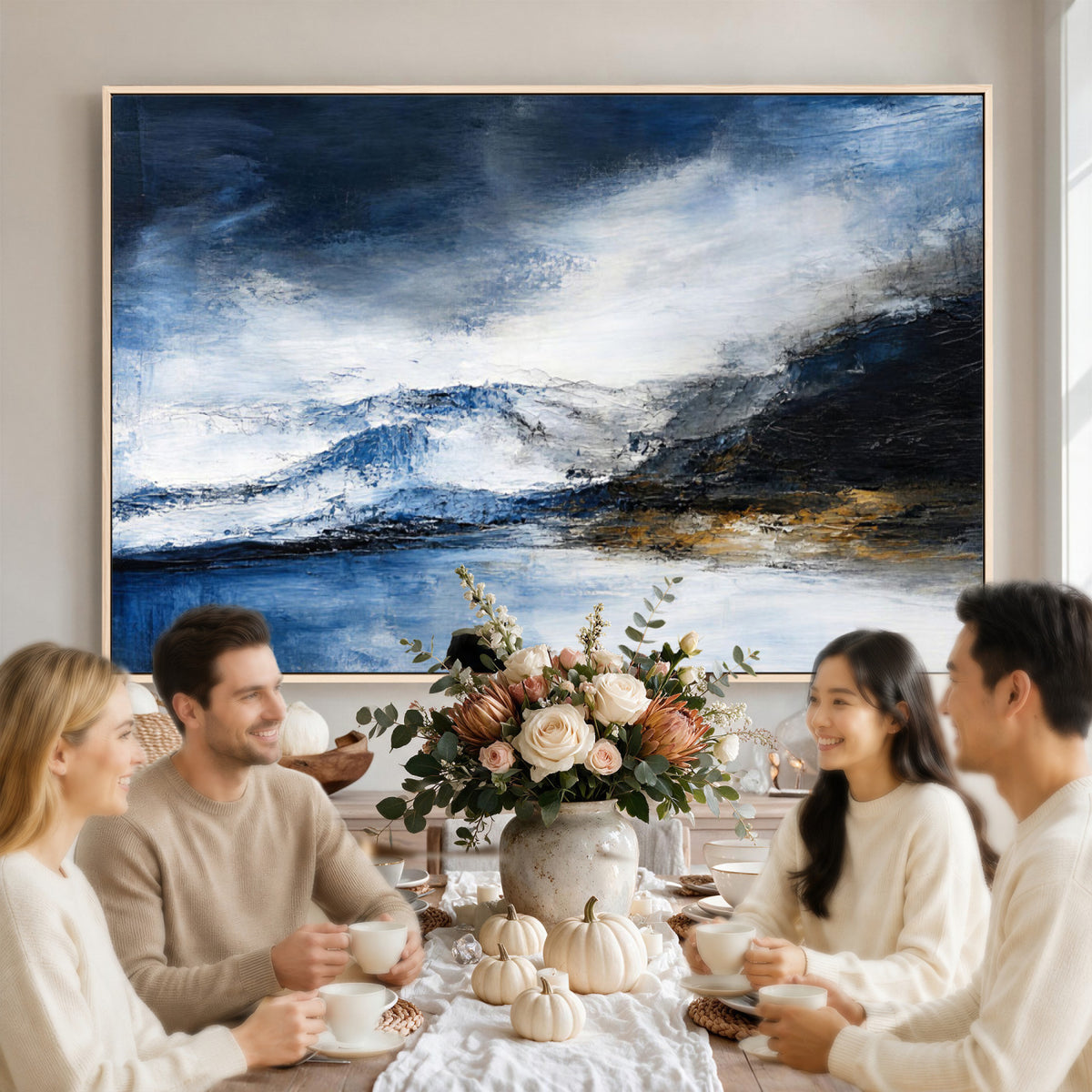48142030SS-_Poster-30x20 - Extra Large Abstract Wall Art Canvas Print
