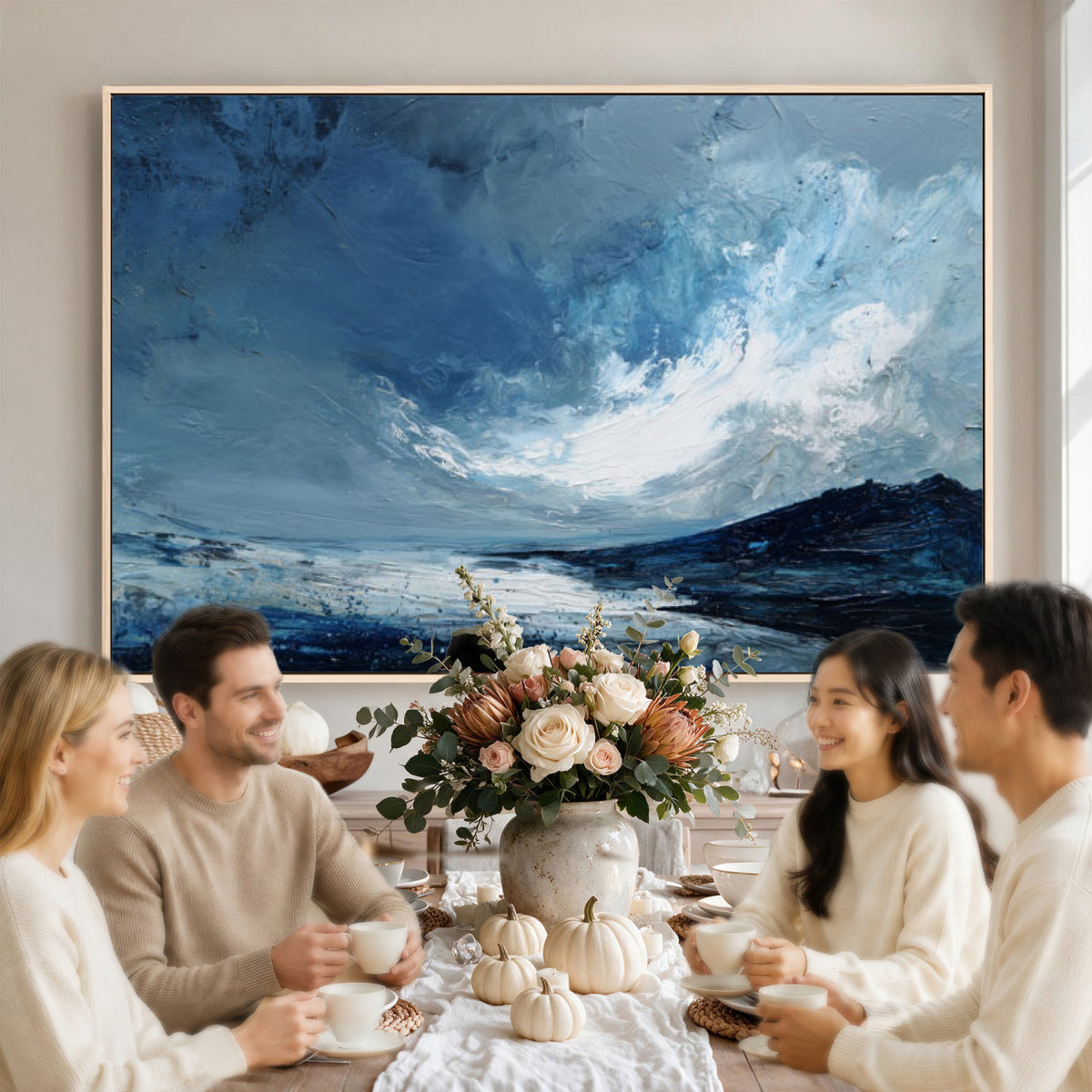 66685630-MGV-CV-36X24 - Extra Large Abstract Wall Art Canvas Print