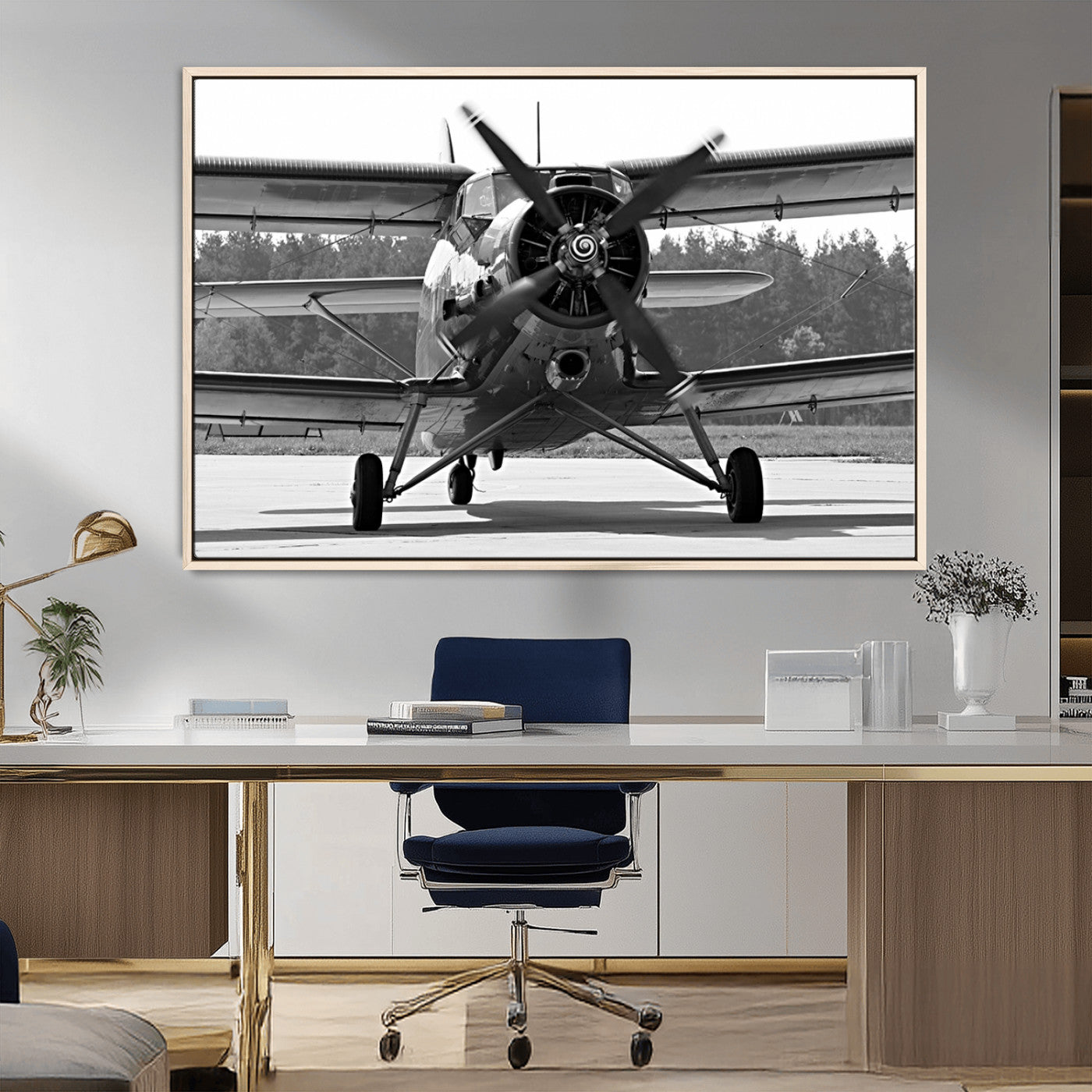 MGV-FC-36X24 - Wall Art Old War Plane Canvas Print