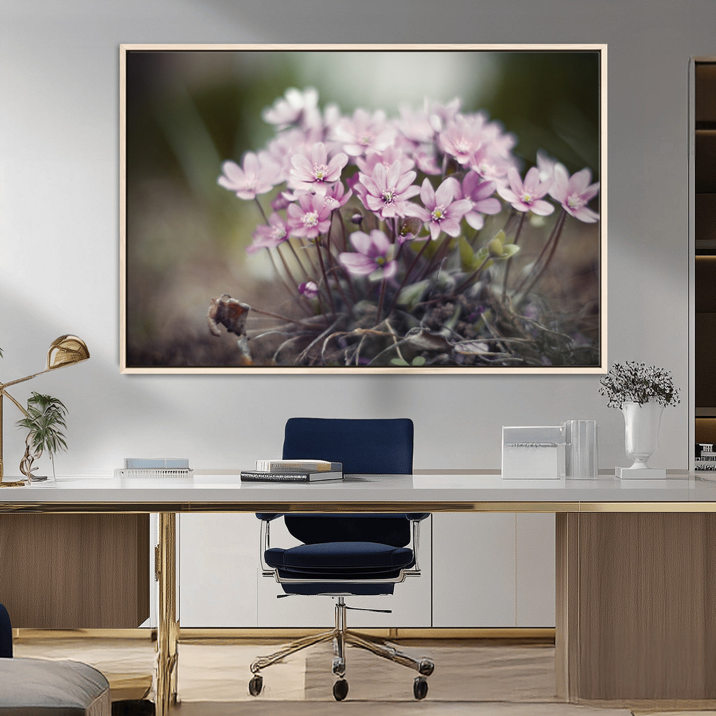 MGV-FC-36X24 - Pink Wild Flower Canvas Print