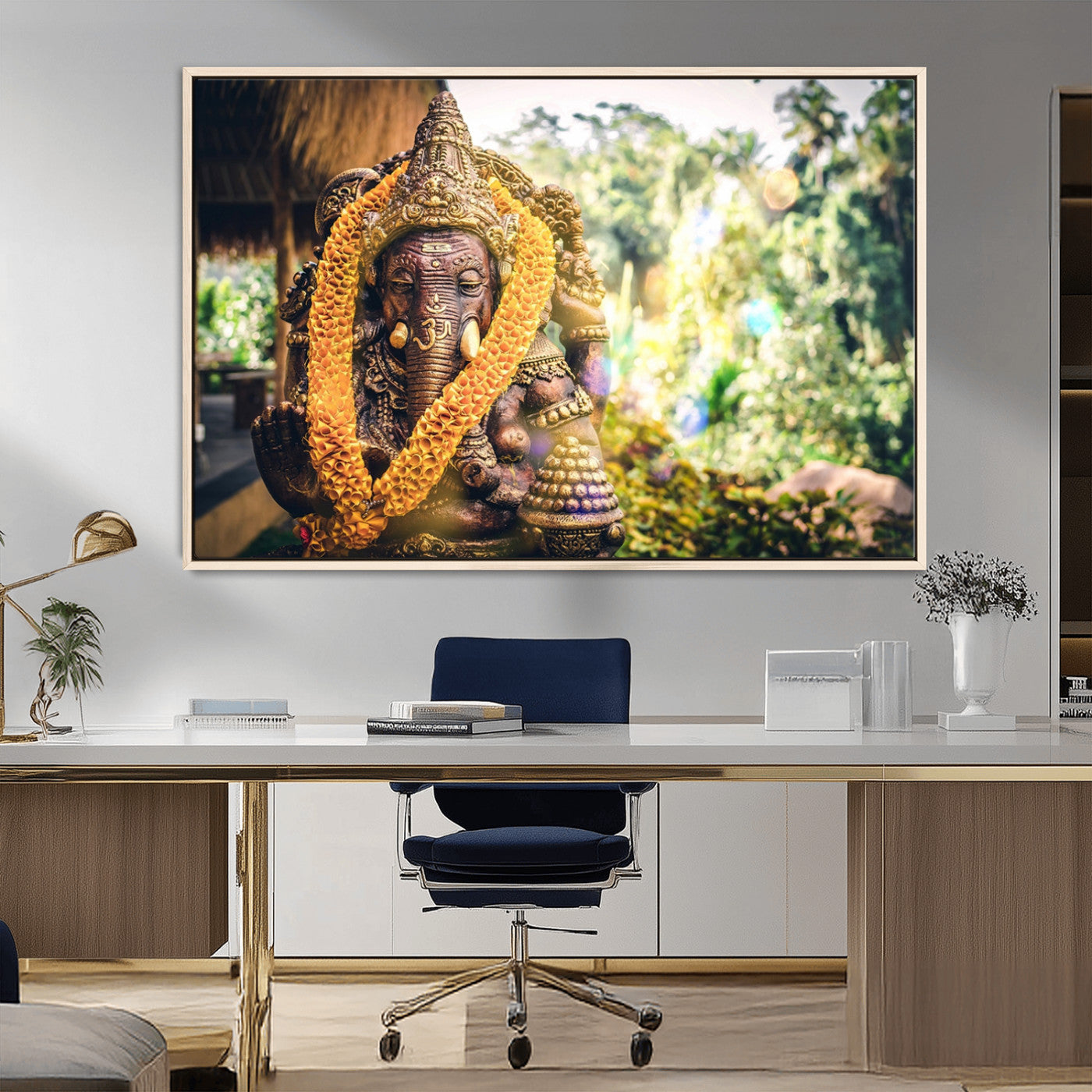 MGV-FC-36X24 - Hinduism Statue Wall Art Canvas Print