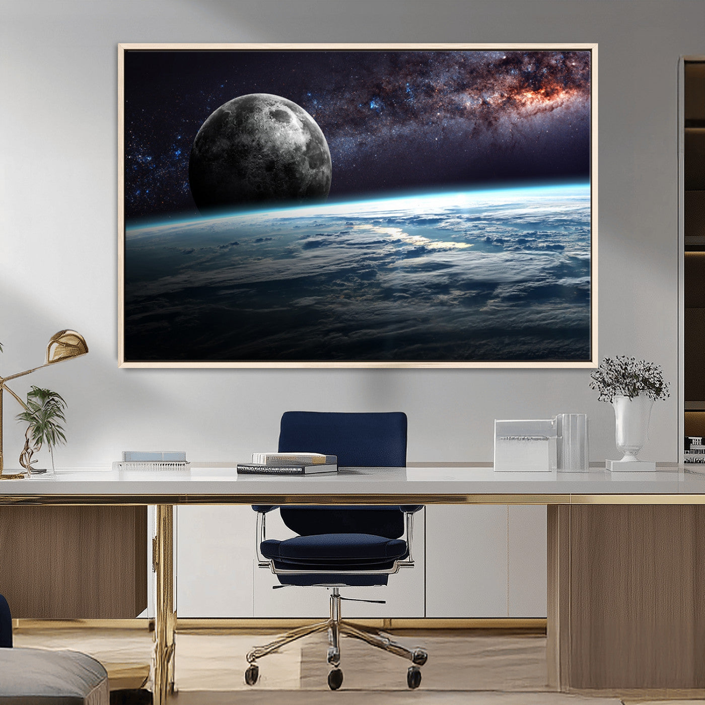 MGV-FC-36X24 - Space and Planet Canvas Print