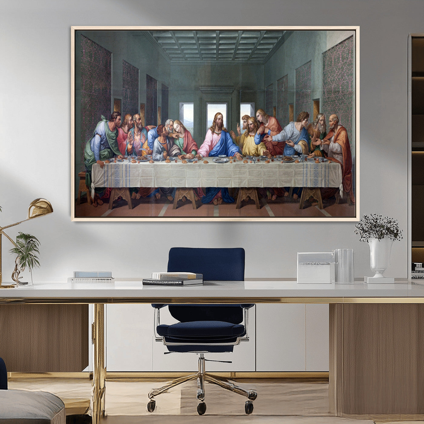 MGV-FC-36X24 - The Last Supper Multi Panel Canvas Wall Art