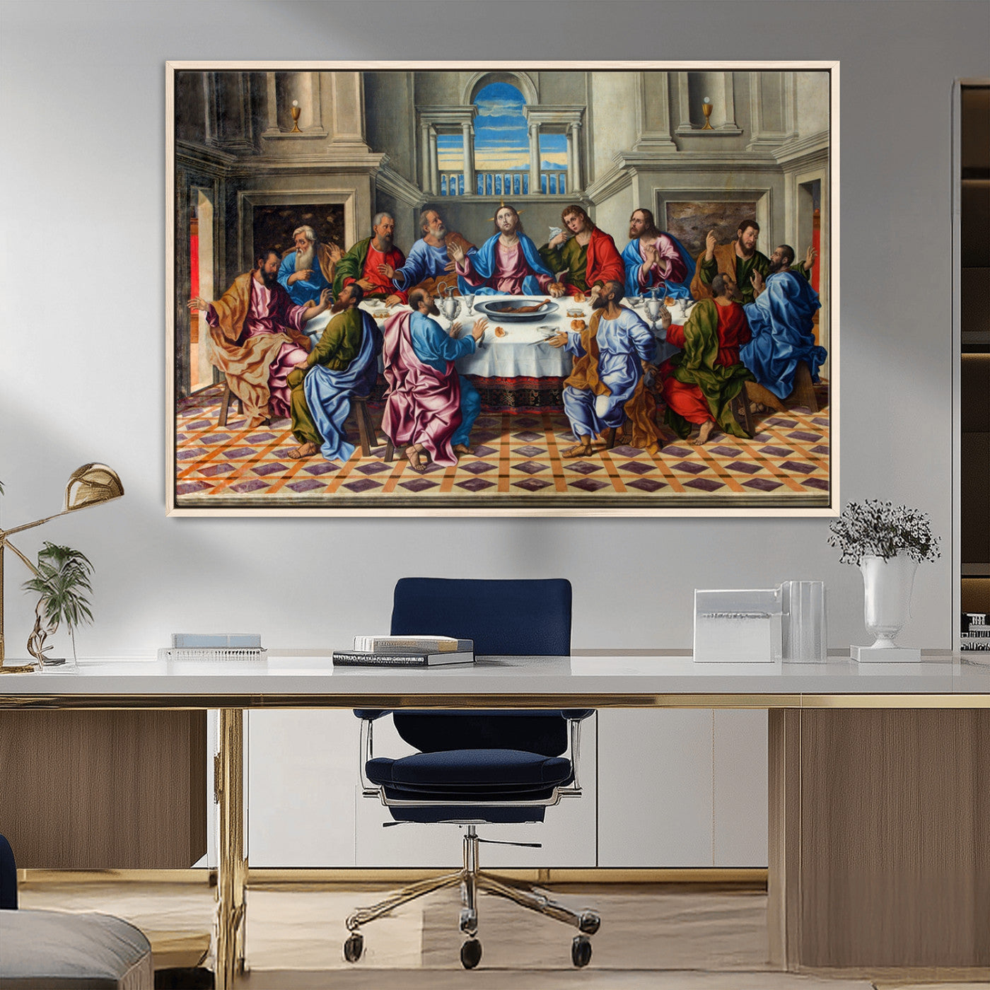 MGV-FC-36X24 - The Last Supper Multi Panel Canvas Wall Art