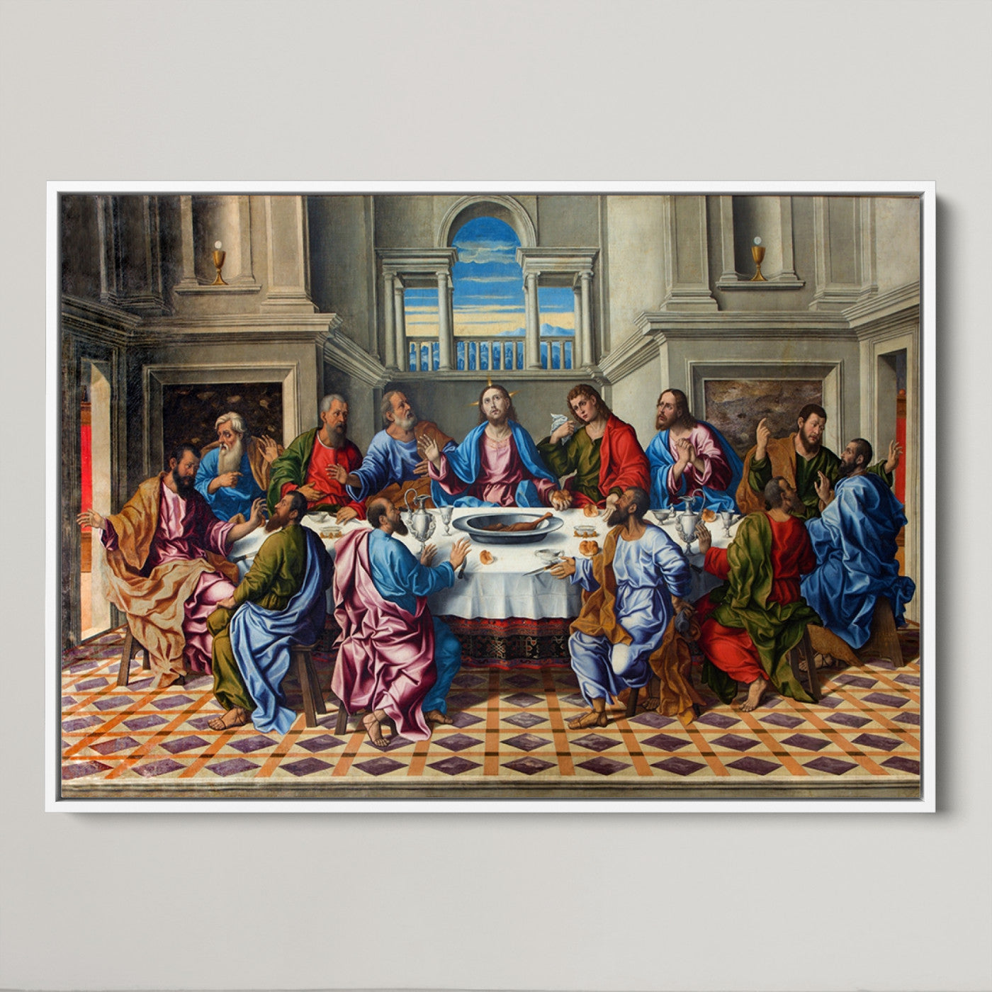 18691-MGV-CV-36X24-The Last Supper Multi Panel Canvas Wall Art