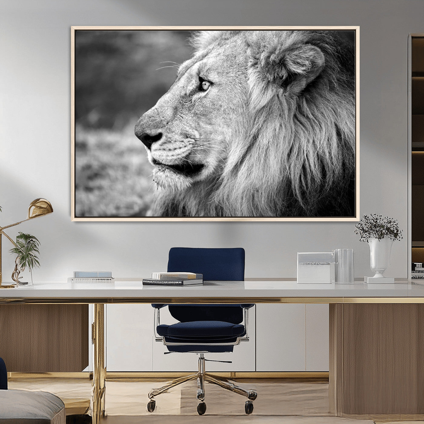 MGV-FC-36X24 - African Lion Wall Art Canvas Print