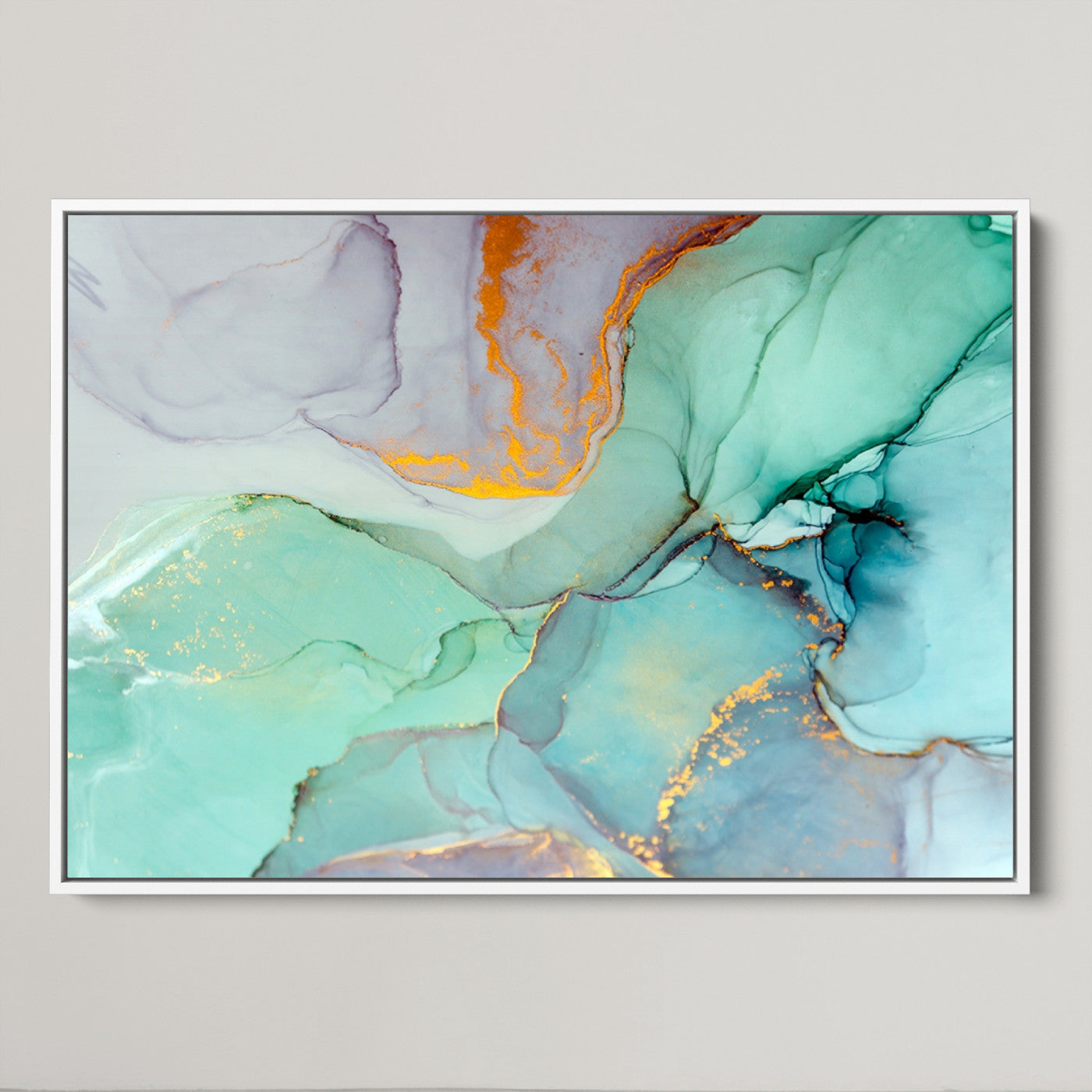 36934-MGV-CV-36X24-Colorful Marble Fluid Effect Canvas Wall Art Print
