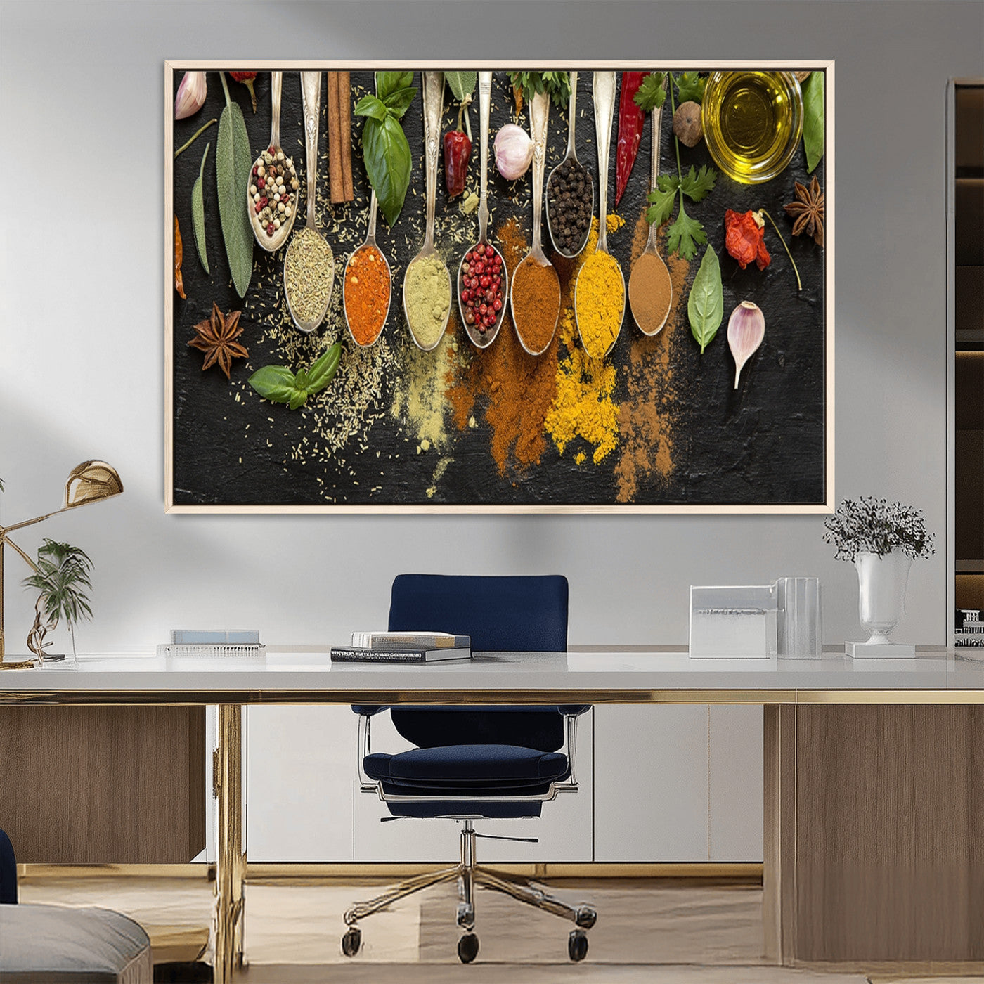 MGV-FC-36X24 - Kitchen Spice Wall Art Canvas Print