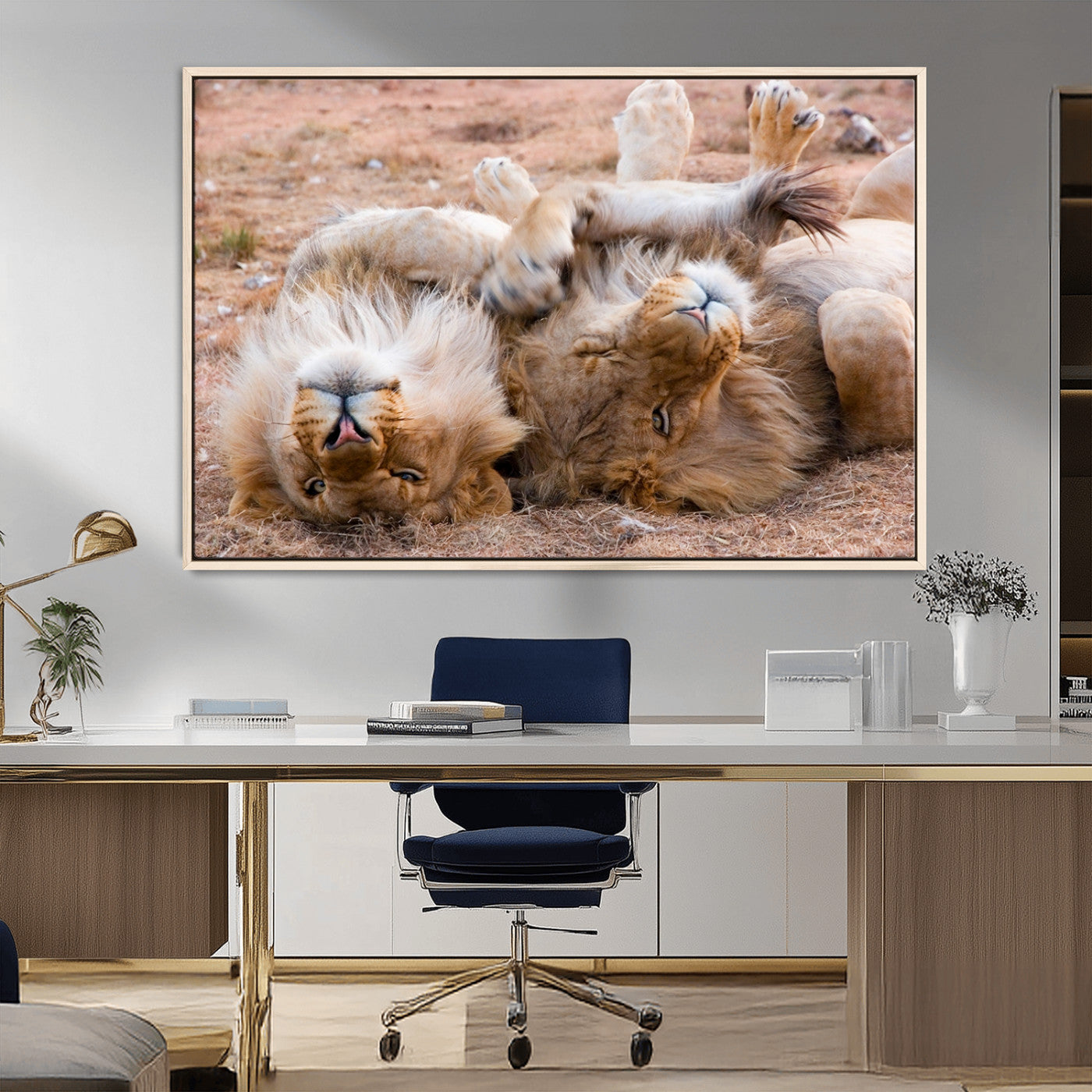 MGV-FC-36X24 - Animal Wall Art Lion Canvas Print