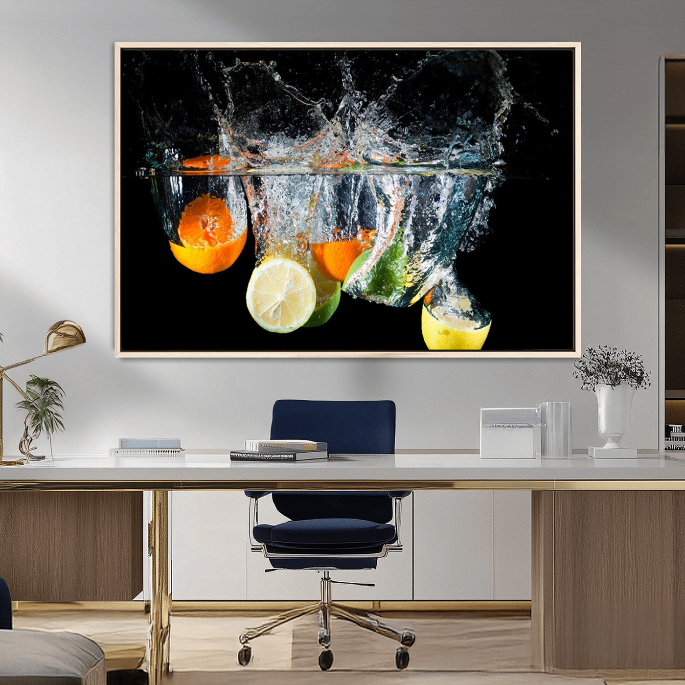 MGV-FC-36X24 - Kitchen Wall Art, Kitchen Fruits Art Canvas Print
