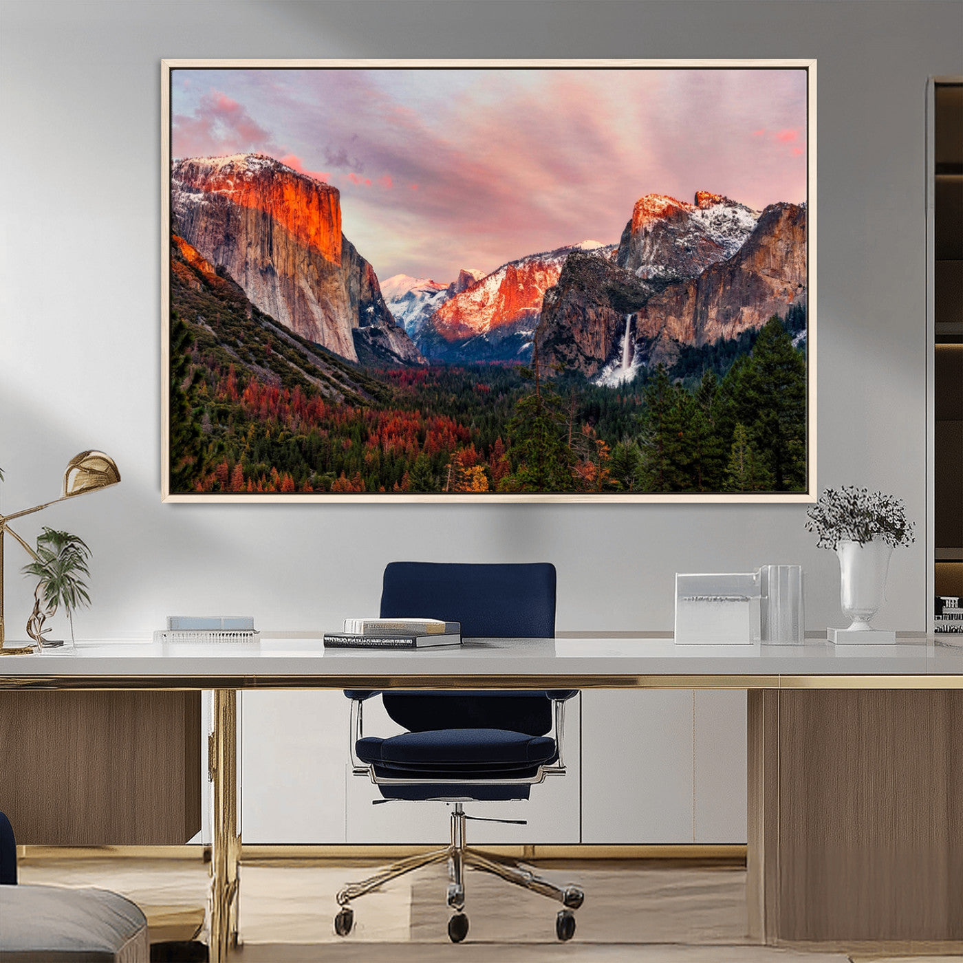 MGV-FC-36X24 - Yosemite Half Dome Wall Art Canvas Print El Capitan