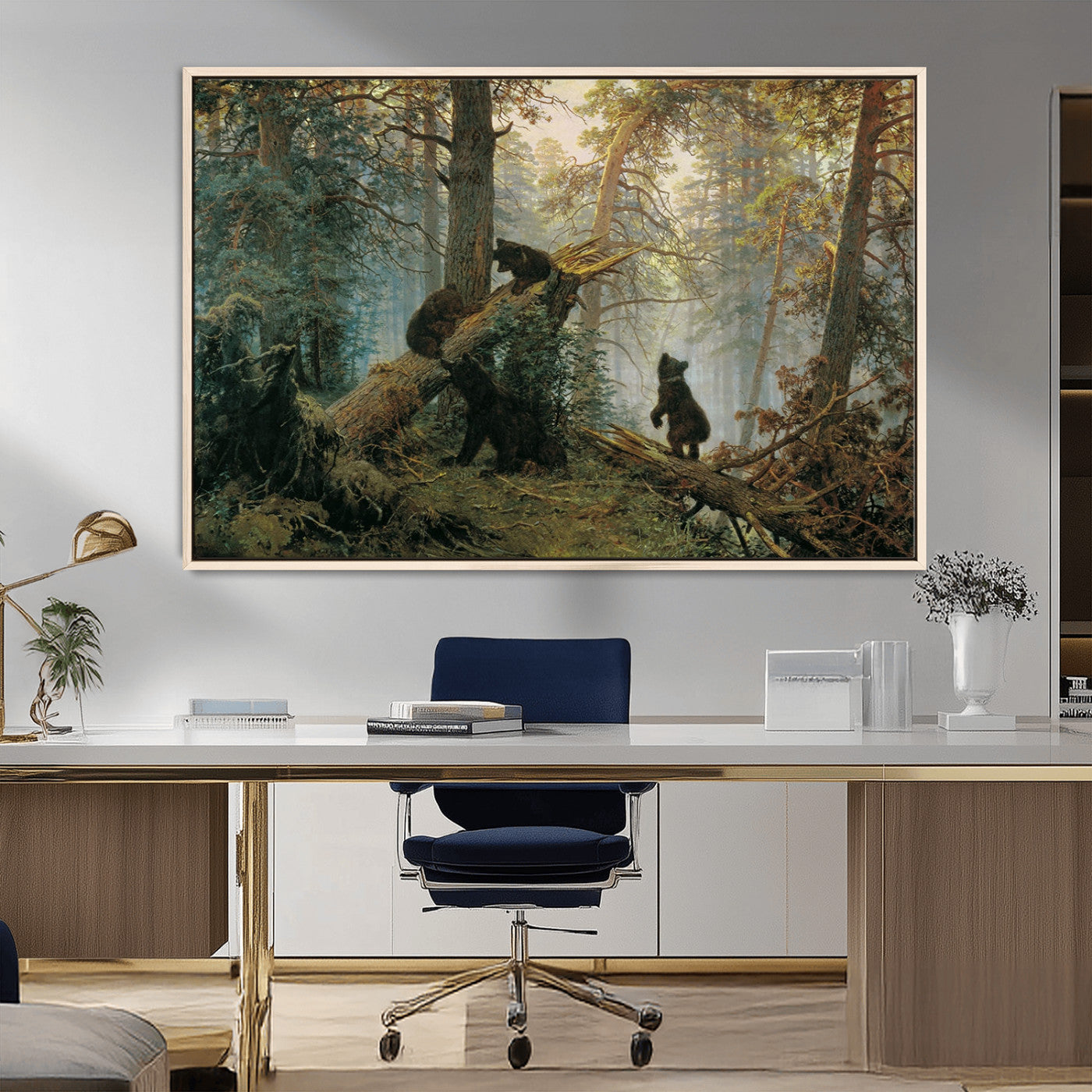 MGV-FC-36X24 - Grizzly Bear Cubs Wall Art Canvas Print