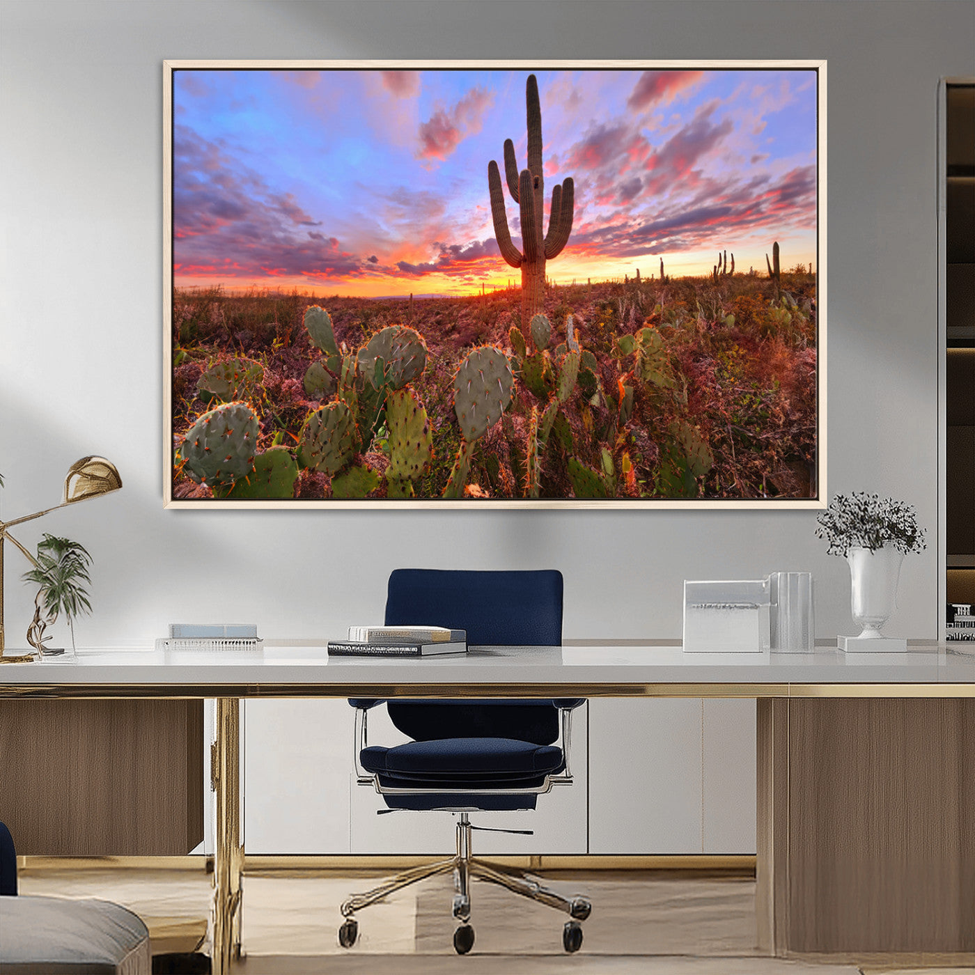 MGV-FC-36X24 - Arizona Desert Sunset Wall Art Canvas Print