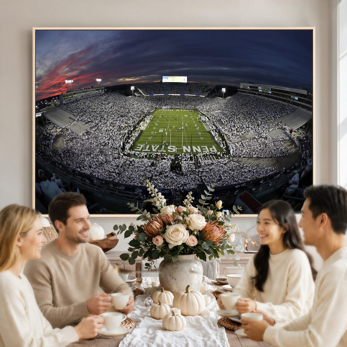 59877-MGV-CV-36X24 - Penn State University Nittany Lions Football Team Print