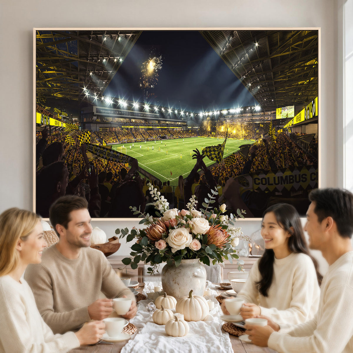 51122-MGV-CV-36X24 - Columbus Crew Soccer Team Print - Columbus Crew Stadium Wall Art Canvas Print
