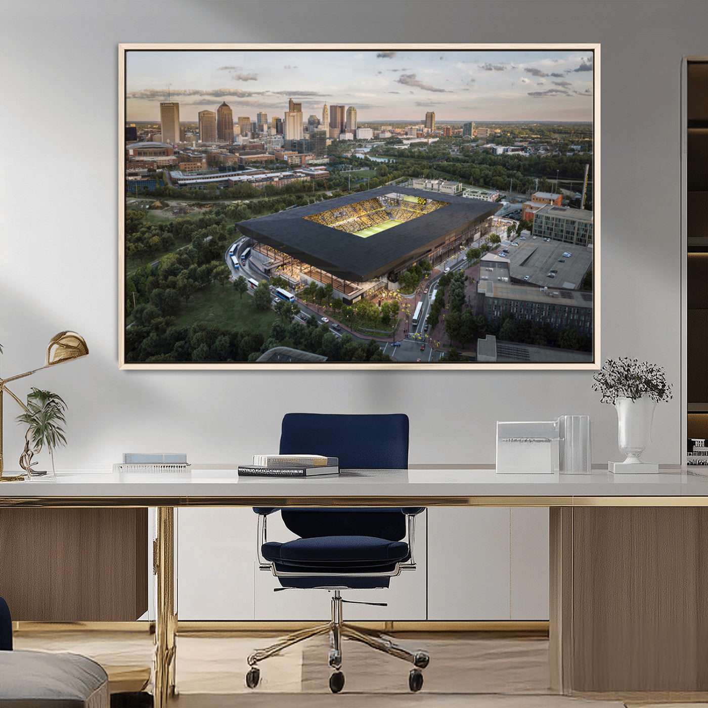 MGV-FC-36X24 - Columbus Crew Soccer Team Print - Columbus Crew Stadium Wall Art, Columbus Crew Soccer Wall Art