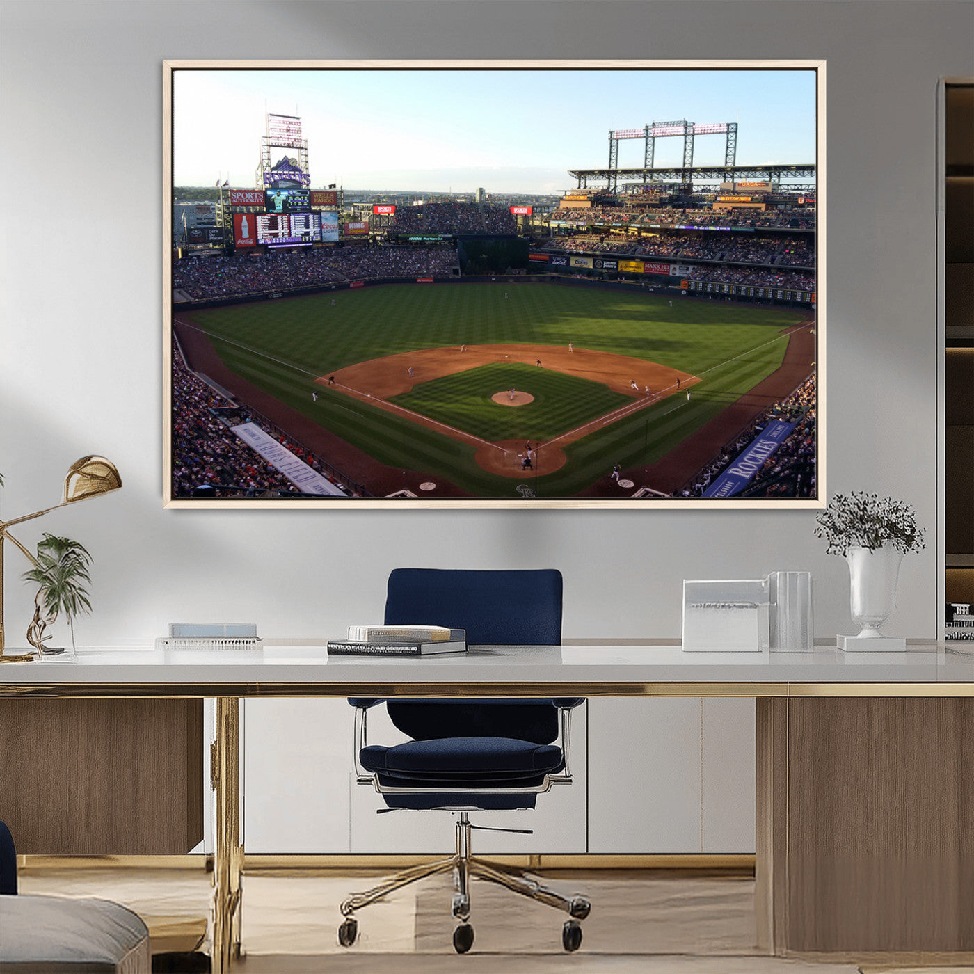 MGV-FC-36X24 - Colorado Rockies Coors Field Wall Art Canvas Print - MLB Baseball Stadium