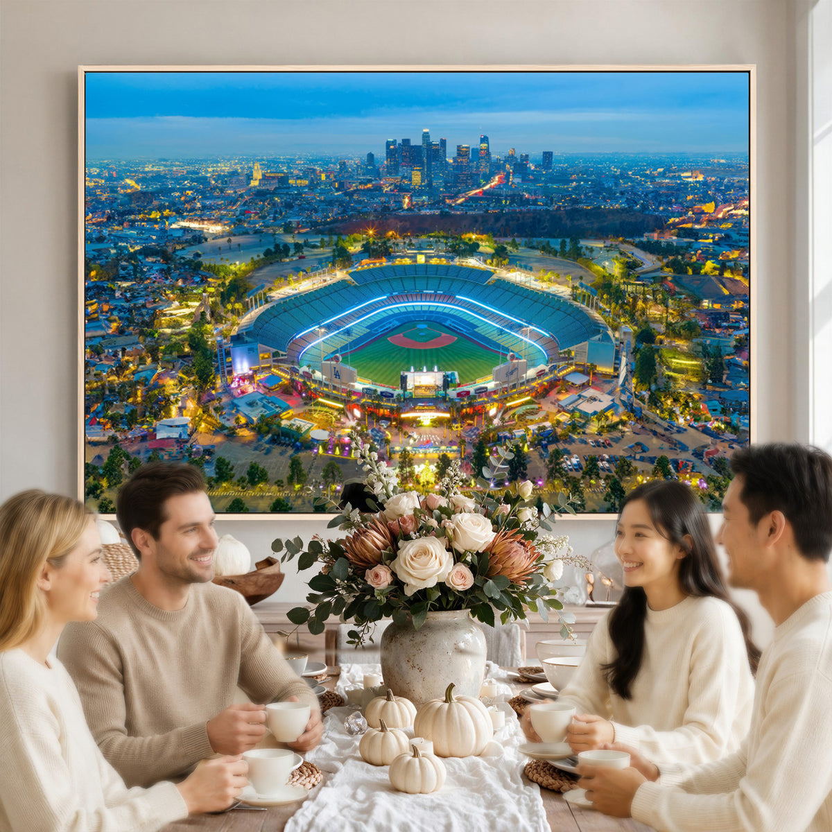 78144-MGV-CV-36X24 - Los Angeles Dodgers Wall Art Canvas, Dodger Stadium Wall Art