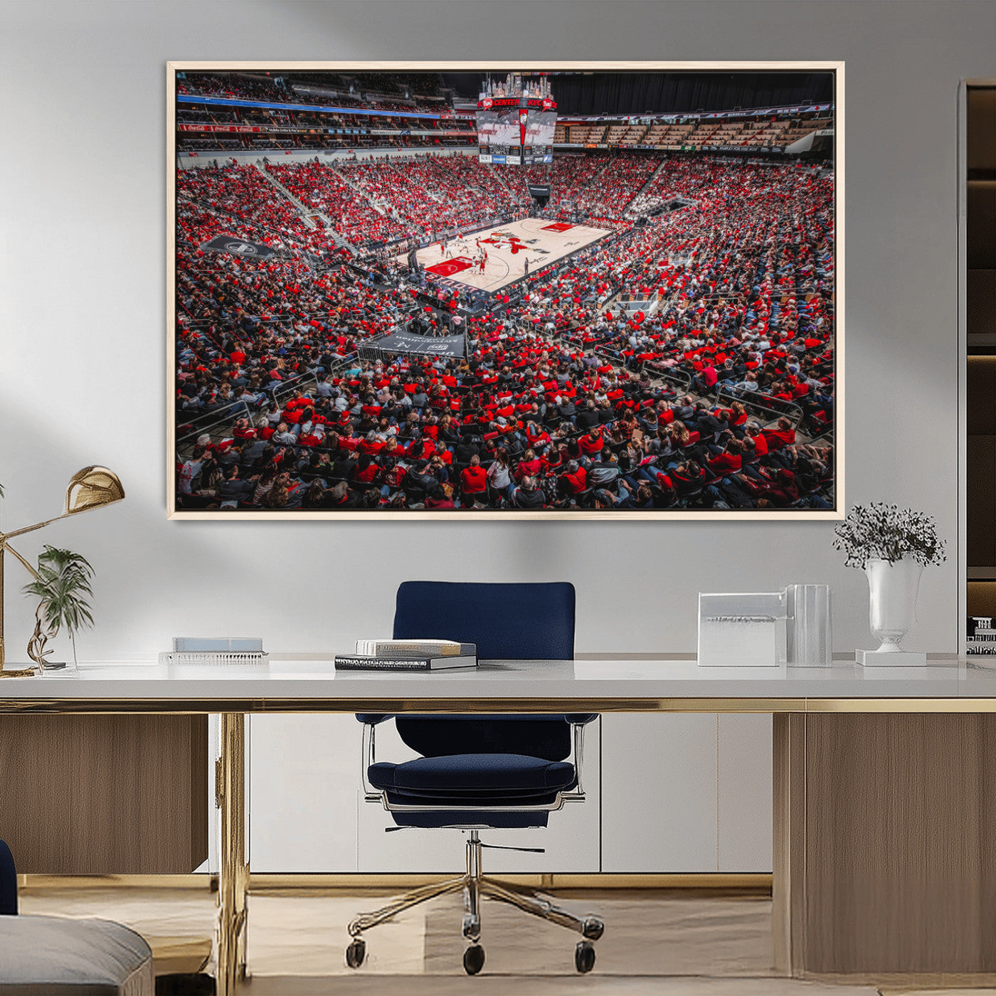 MGV-FC-36X24 - Louisville Cardinals Basketball Print Canvas - Louisville KFC Yum Center Arena Wall Art Canvas Print