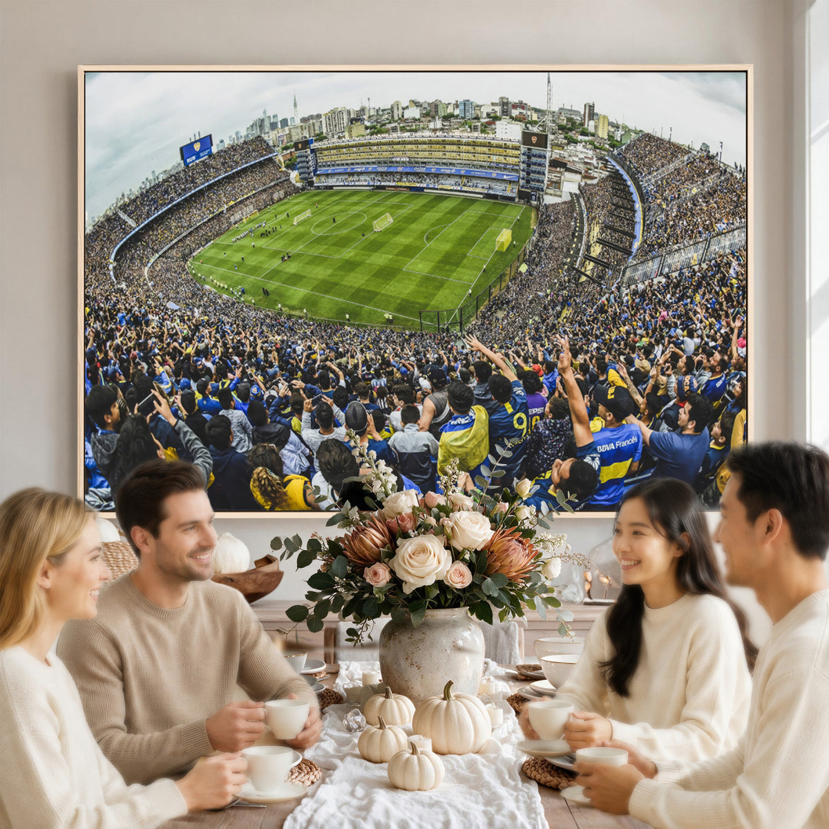 63839-MGV-CV-36X24 - Boca Juniors Soccer Team Print Wall Art, Buenos Aires Bombonera Stadium