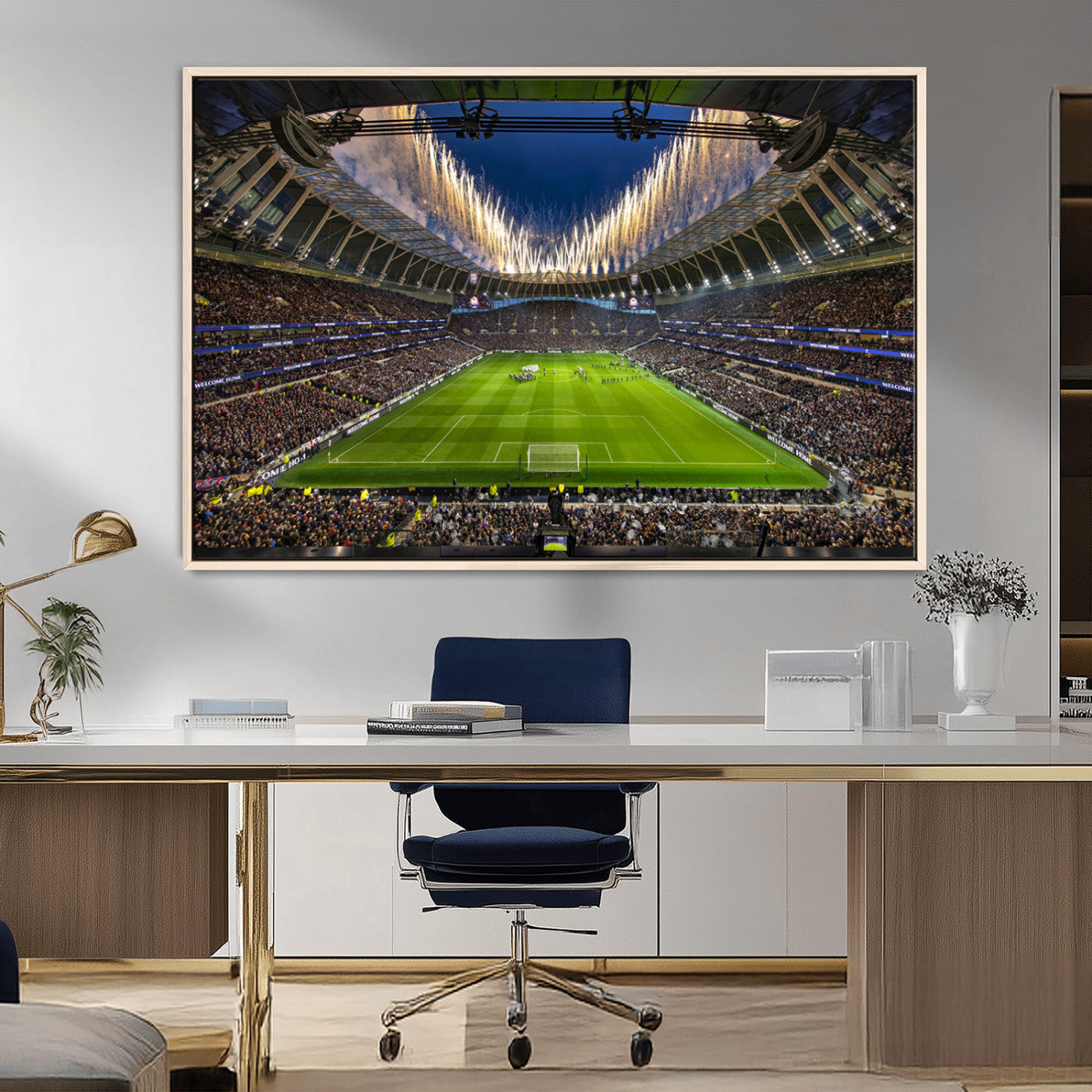 MGV-FC-36X24 - Tottenham Hotspur Football Team Print - London Tottenham Hotspur Stadium Wall Art Canvas Print