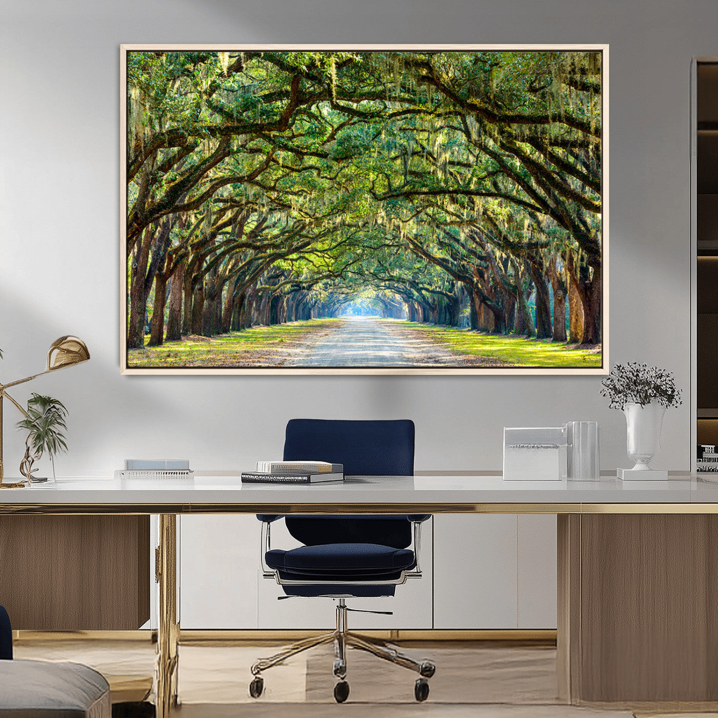 MGV-FC-36X24 - Wormsloe State Plantation Driveway Wall Art Canvas Print