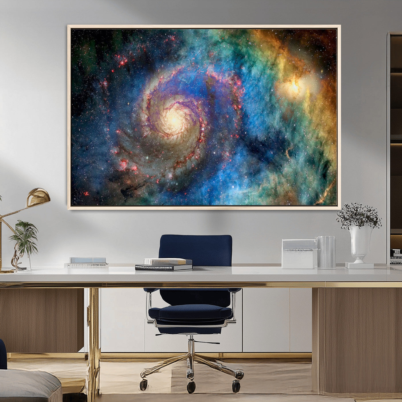 MGV-FC-36X24 - Spiral Galaxy Wall Art Canvas Print