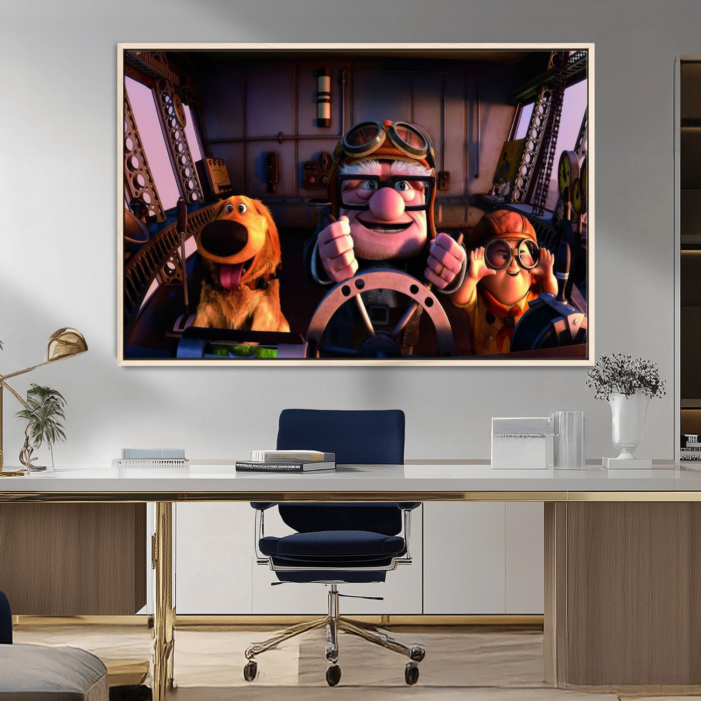 MGV-FC-36X24 - Carl Russel And Dog, Movie Up Poster, Movie Up Wall Art, Movie Up Poster Print, Carl