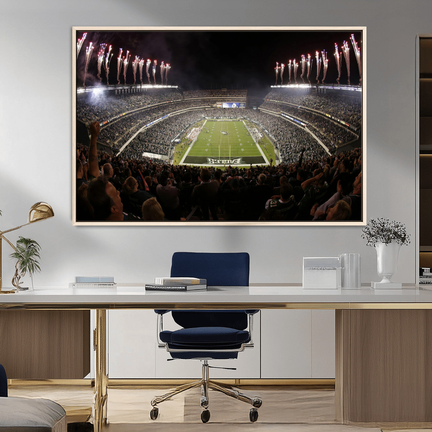 MGV-FC-36X24 - Eagles Field Stadium Wall Art - Philadelphia Eagles Football Team Print - Philadelphia Lincoln