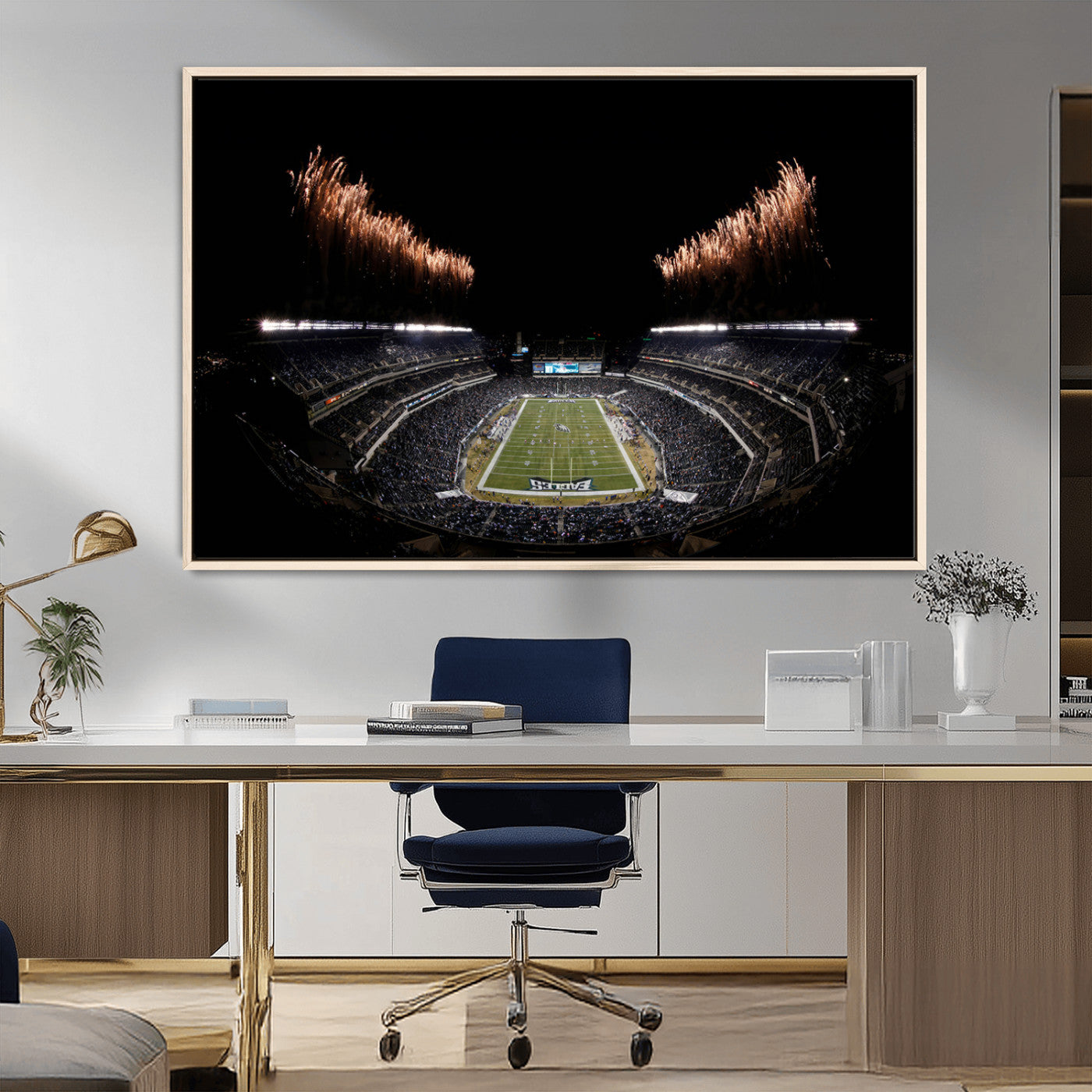 MGV-FC-36X24 - Eagles Field Stadium Wall Art | Philadelphia Eagles Football Team Print - Philadelphia Lincoln