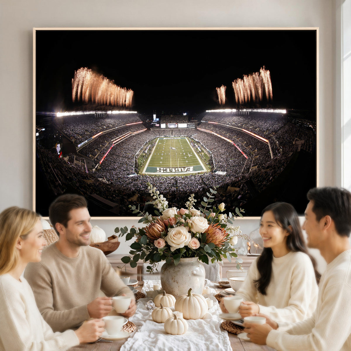 48893-MGV-CV-36X24 - Eagles Field Stadium Wall Art, Lincoln Financial Field