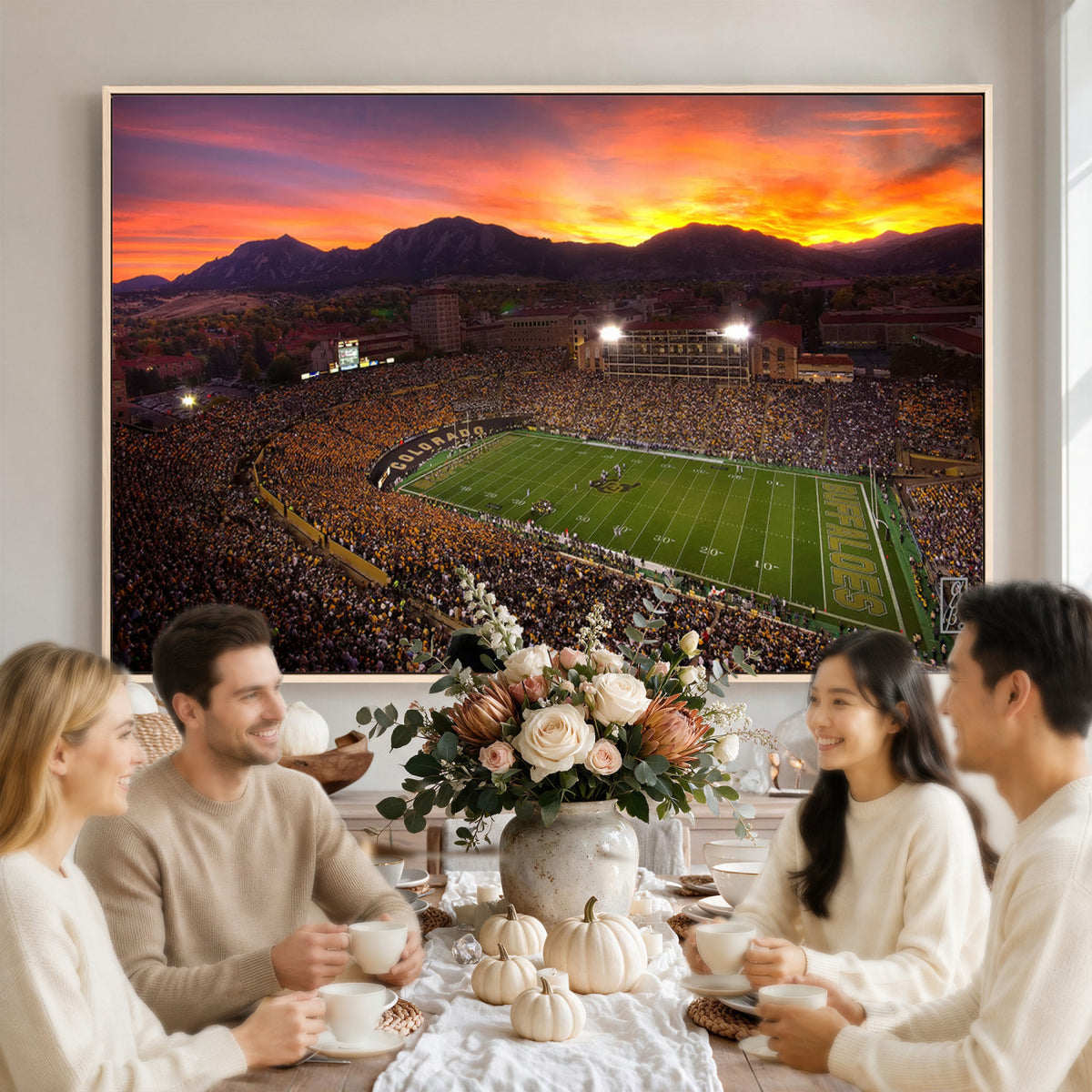 84649-MGV-CV-36X24 - Folsom Field, University of Colorado Buffaloes Football, Extra Large Game Room Wall Decor