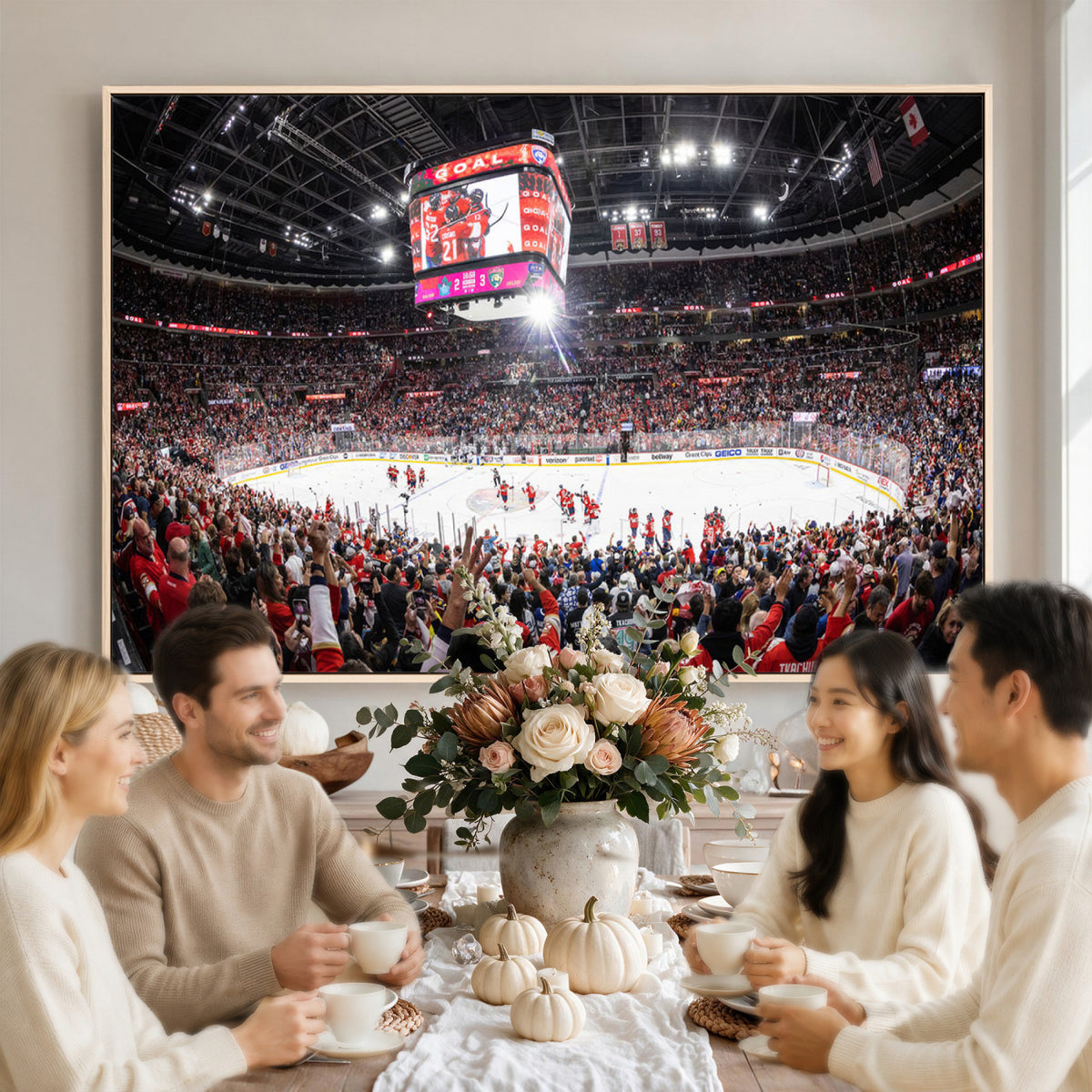 15750-MGV-CV-36X24 - Amerant Bank Arena Wall Art Canvas Print, Hockey Arena