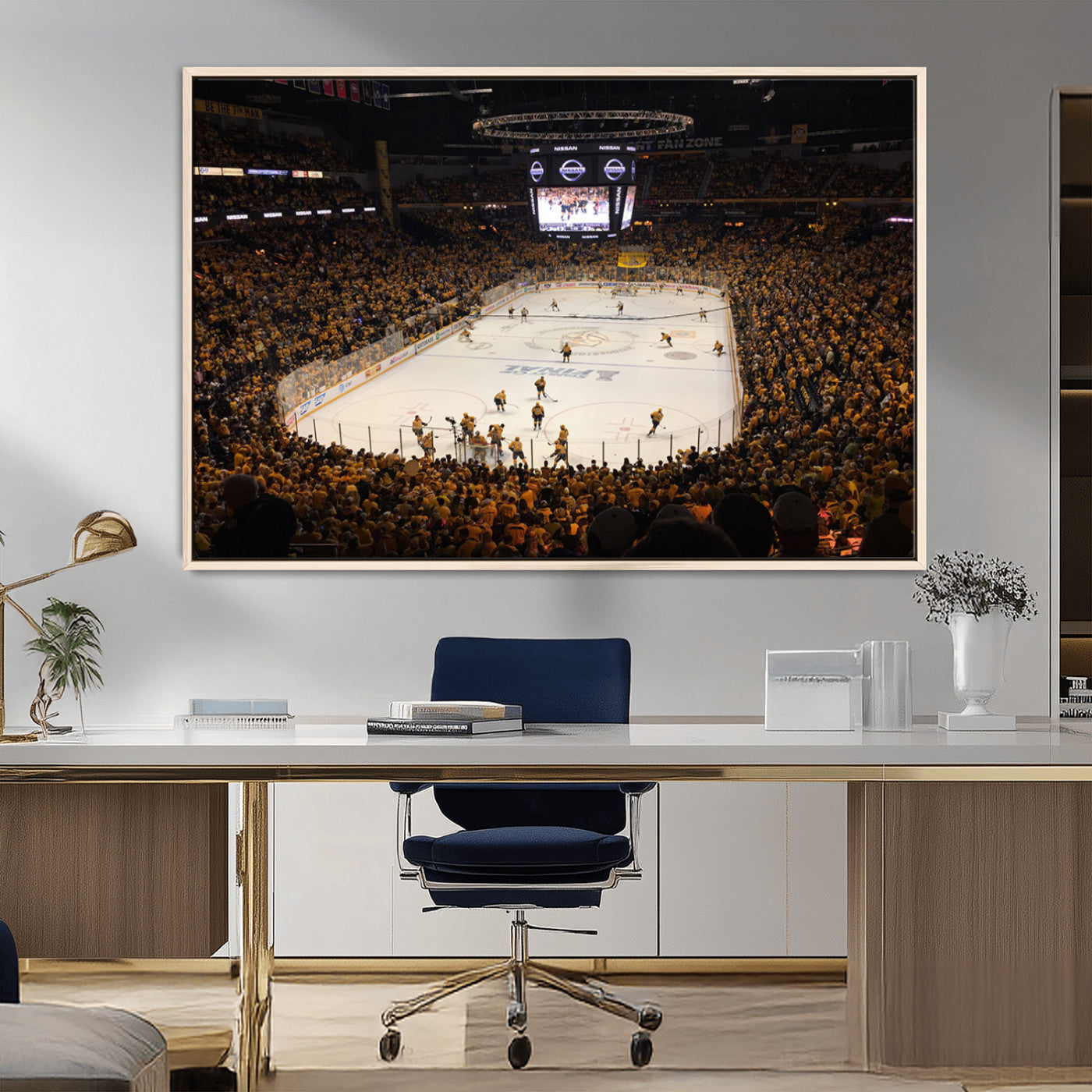 MGV-FC-36X24 - Bridgestone Arena - Nashville Predators Hockey Team Print - Nashville Wall Art Canvas Print