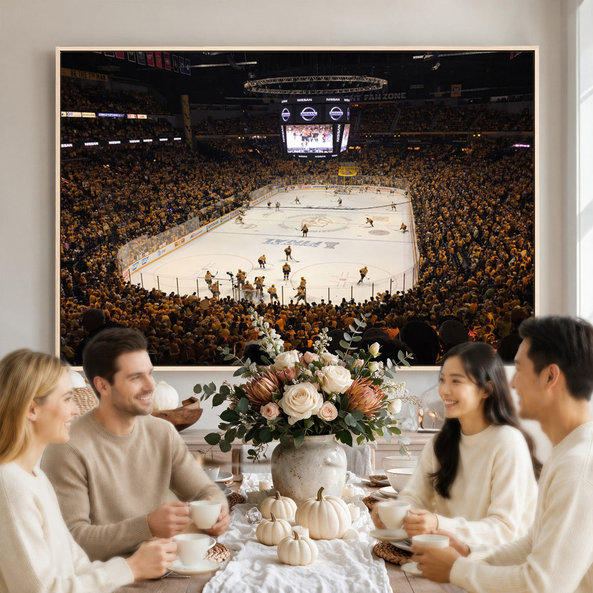 99407-MGV-CV-36X24 - Bridgestone Arena - Nashville Predators Hockey Team Print - Nashville Wall Art Canvas Print