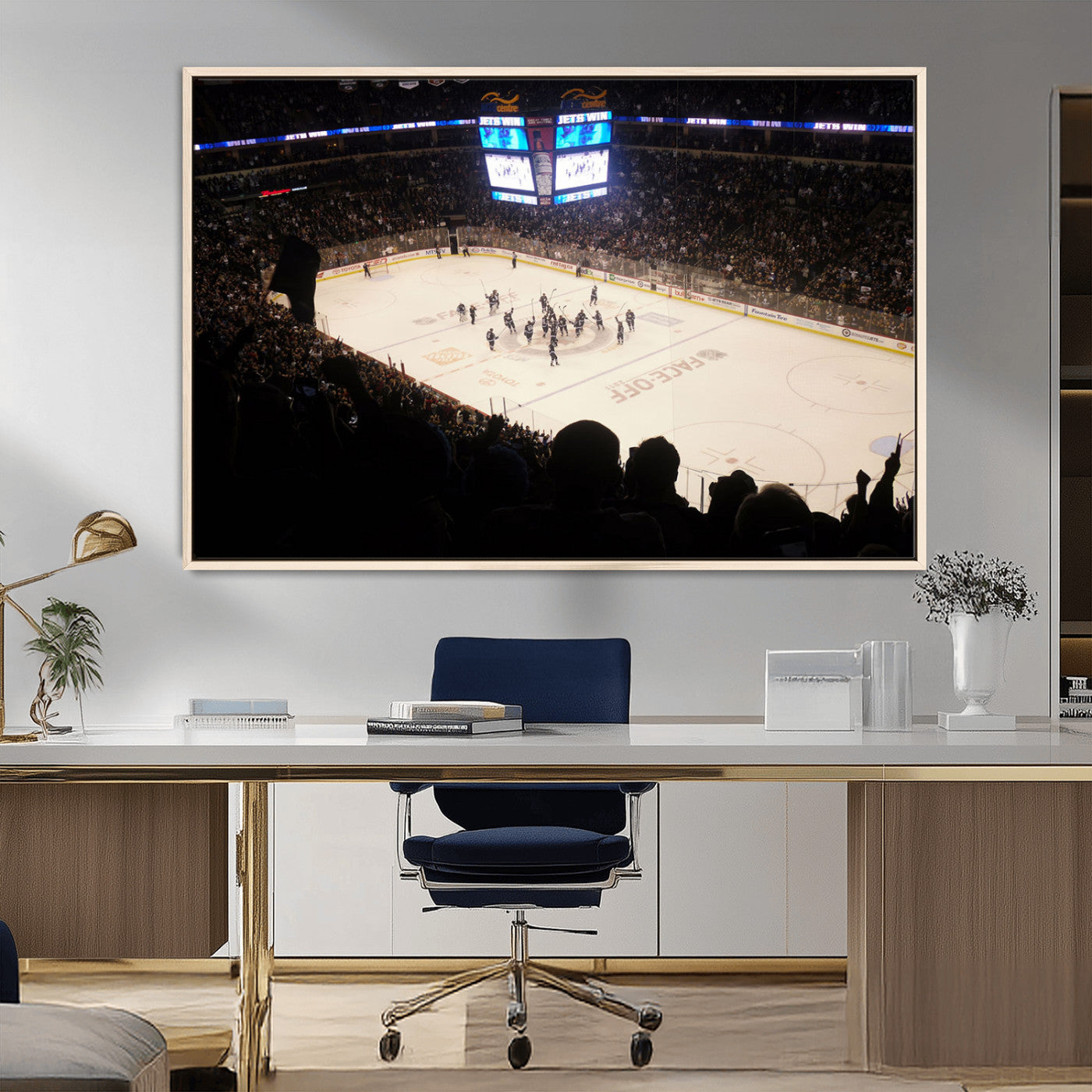 MGV-FC-36X24 - Canada Life Centre Wall Art | Winnipeg Jets Hockey Team Print Canvas | Ready to Hang | Winnipeg Wall
