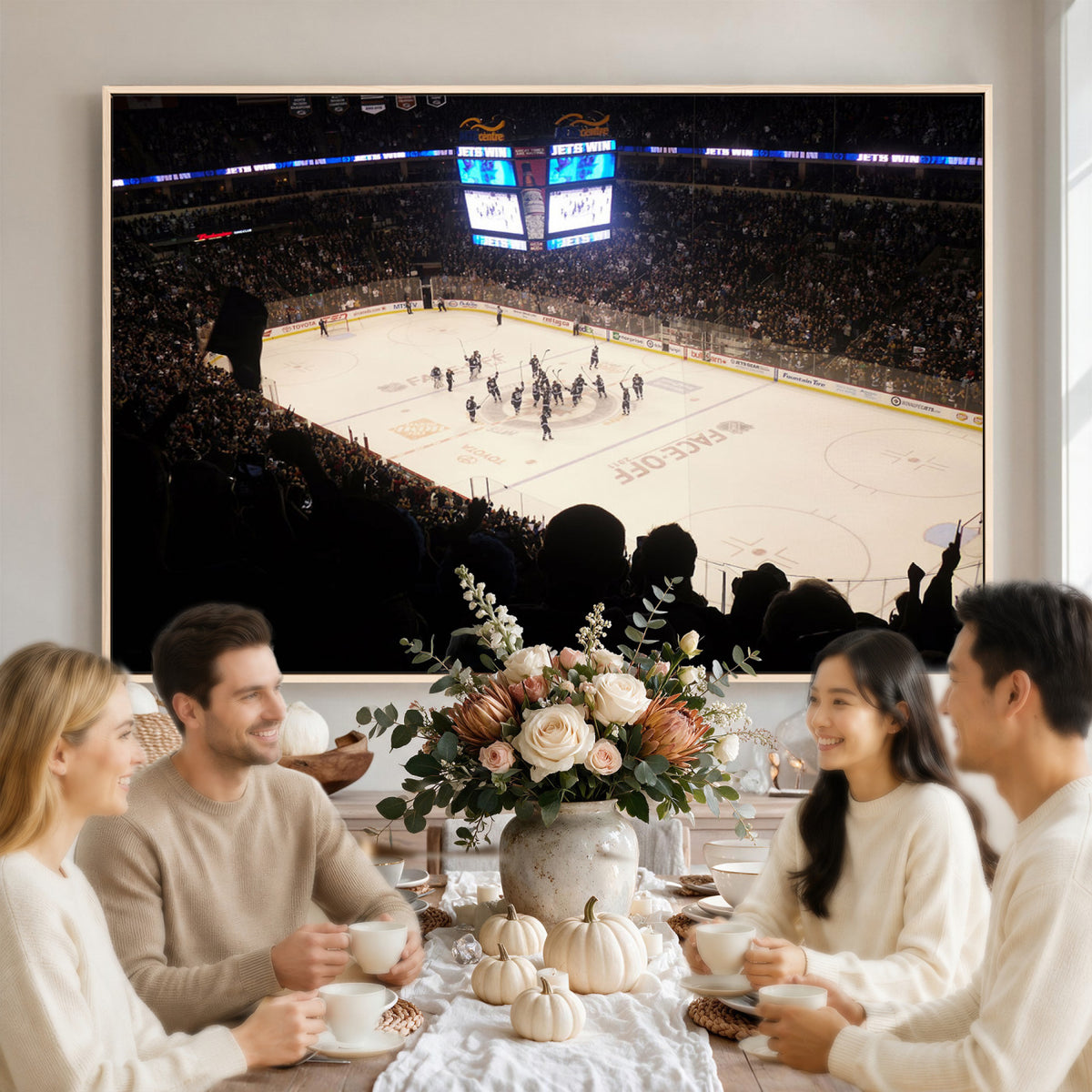 22497-MGV-CV-36X24 - Canada Life Centre Wall Art | Winnipeg Jets Hockey Team Print Canvas | Ready to Hang | Winnipeg Wall