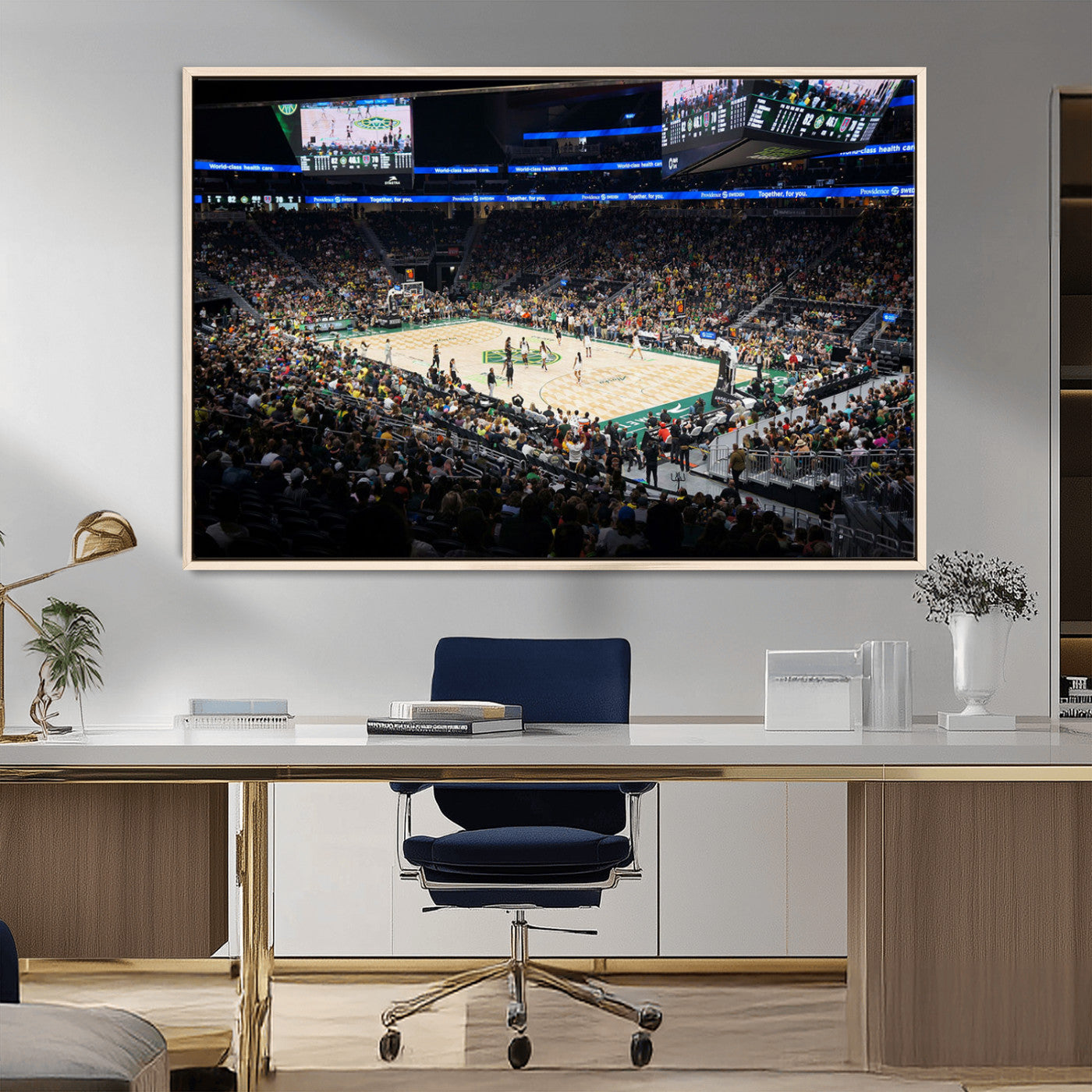 MGV-FC-36X24 - Climate Pledge Arena | Washington Seattle Kraken Hockey Stadium Wall Art | Canvas Print | Ready to