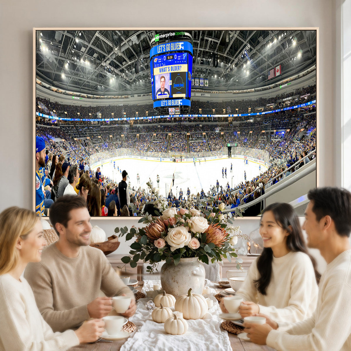 55708-MGV-CV-36X24 - Enterprise Center, Missouri St. Louis Blues Ice Hockey