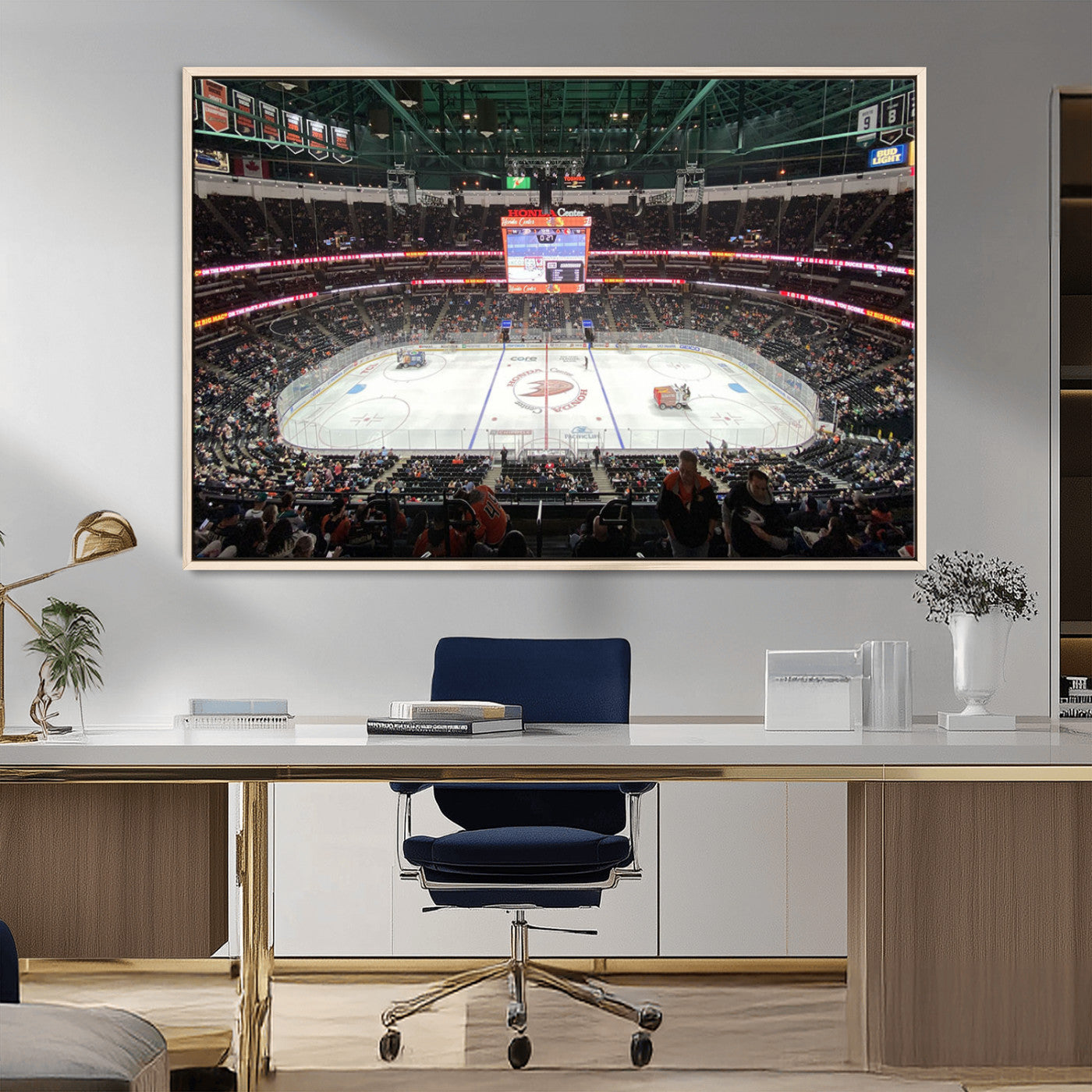 MGV-FC-36X24 - Honda Center California Anaheim Ducks Ice Hockey Stadium Canvas Print Wall Art